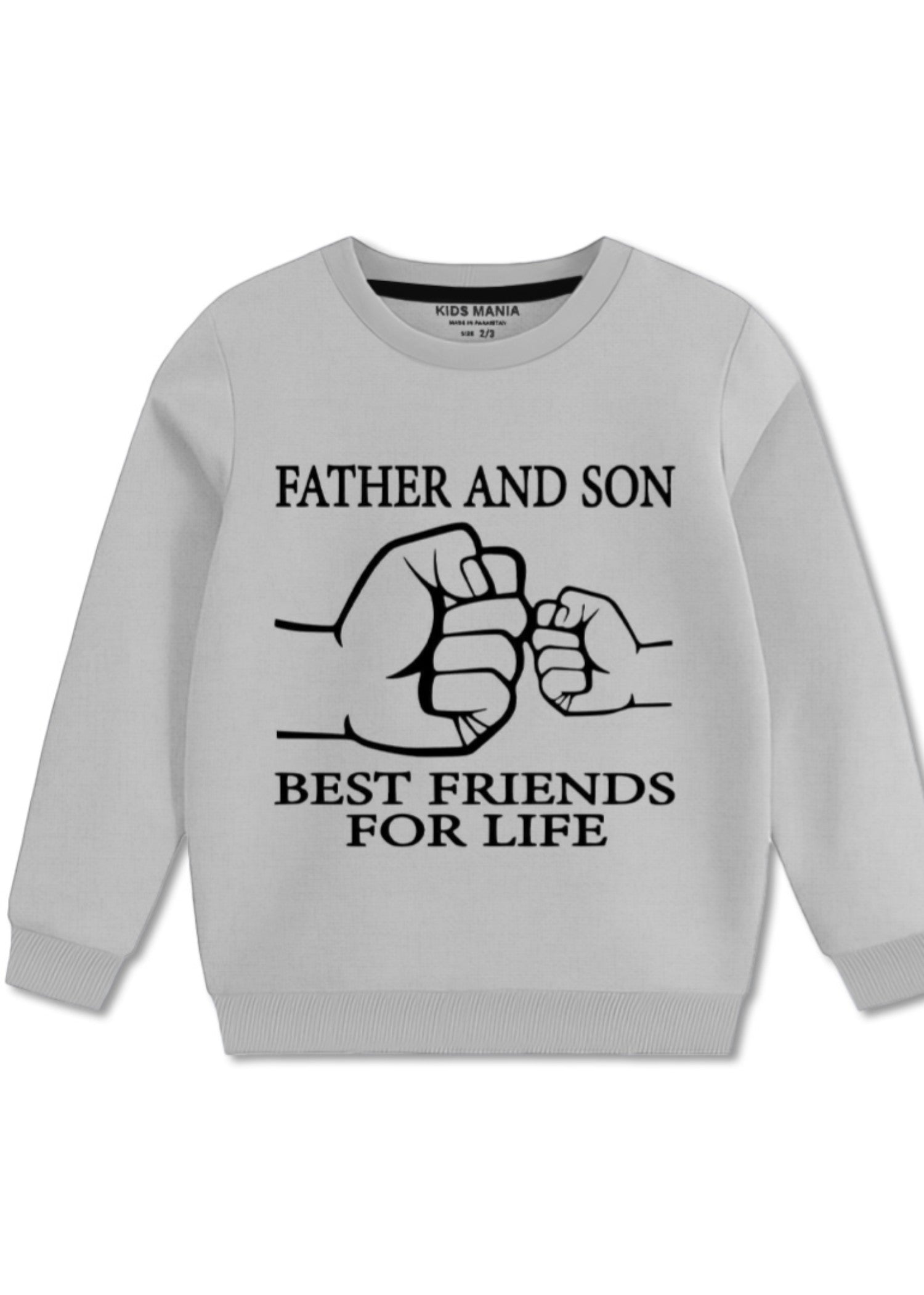 fleece Sweatshirt in Ash grey
