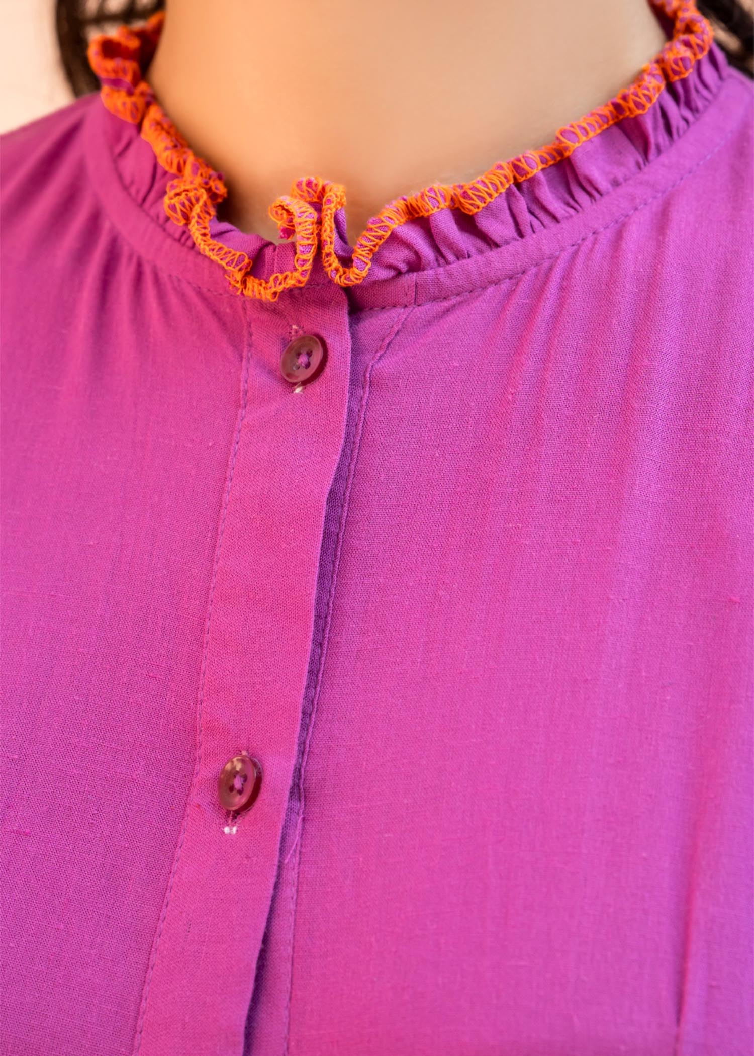 lawn Dress in Orchid