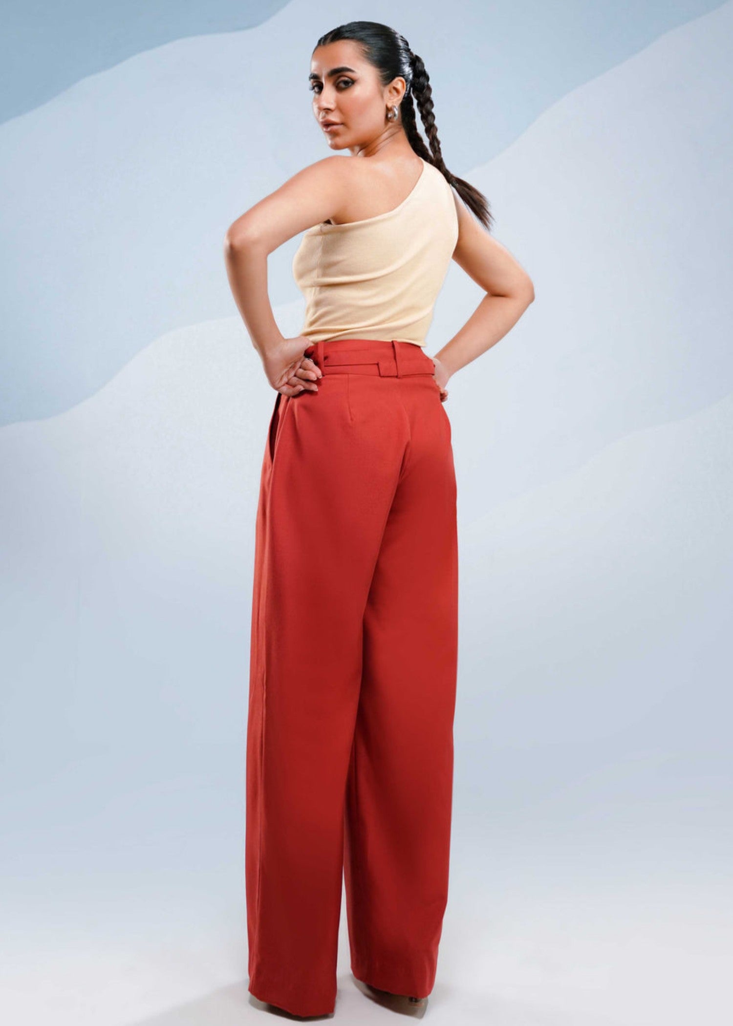 cotton jersey Tank Top in Beige