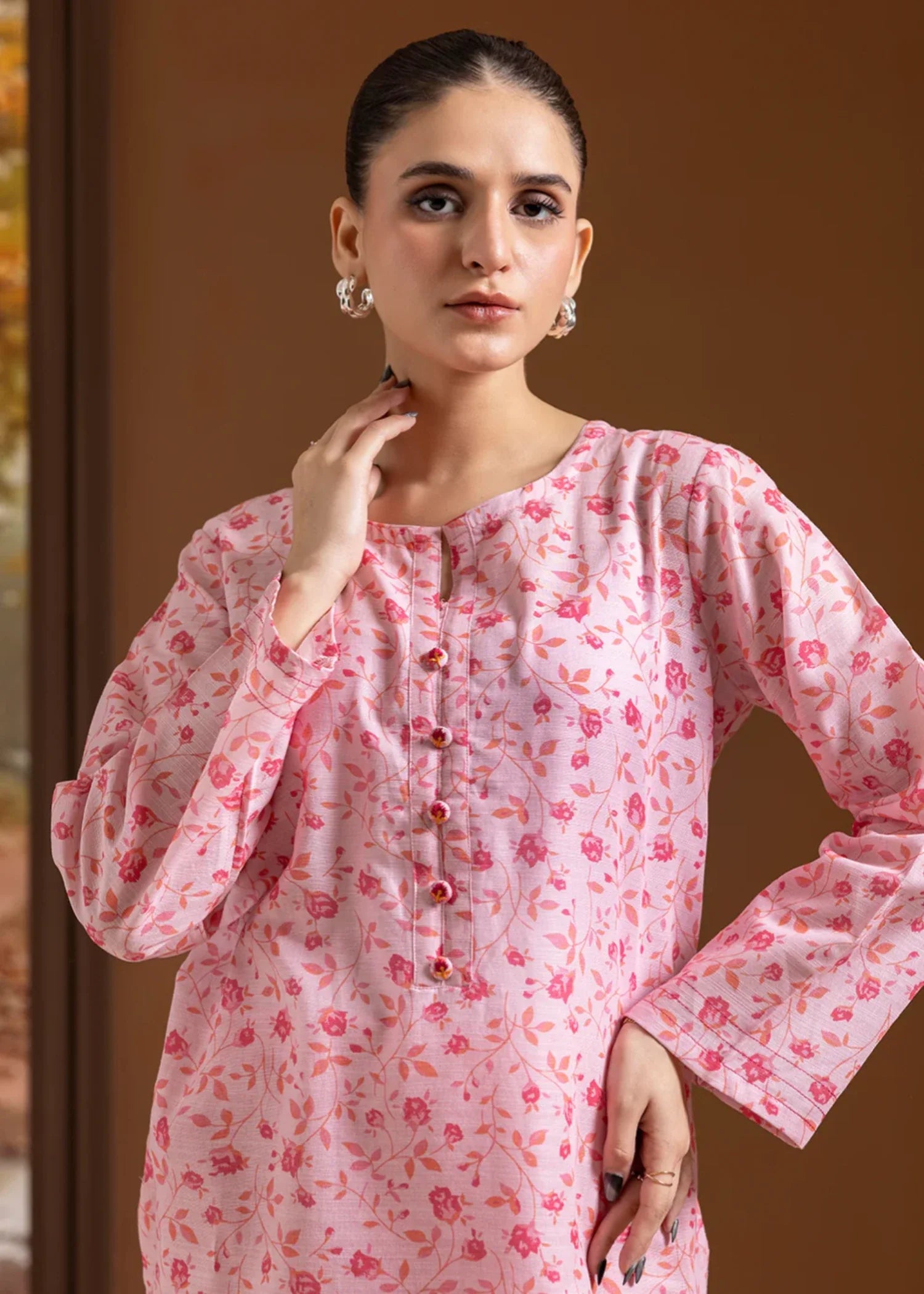 khaddar Co Ord Sets in Pink