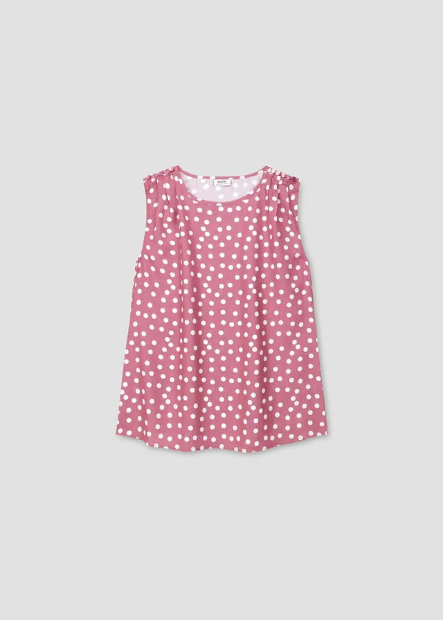 polyester Top in Tea rose pink