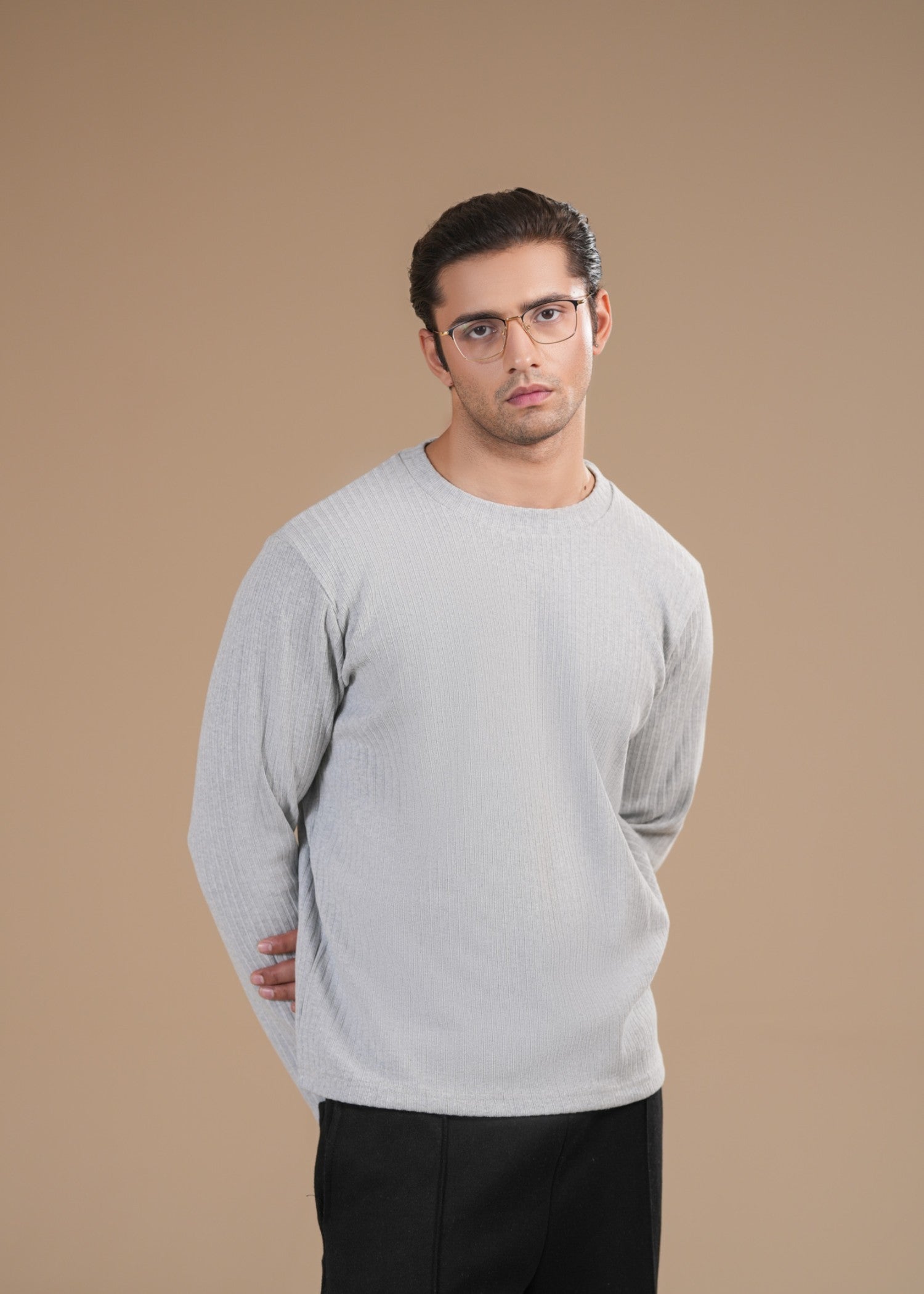 jersey knit Sweatshirt in Grey