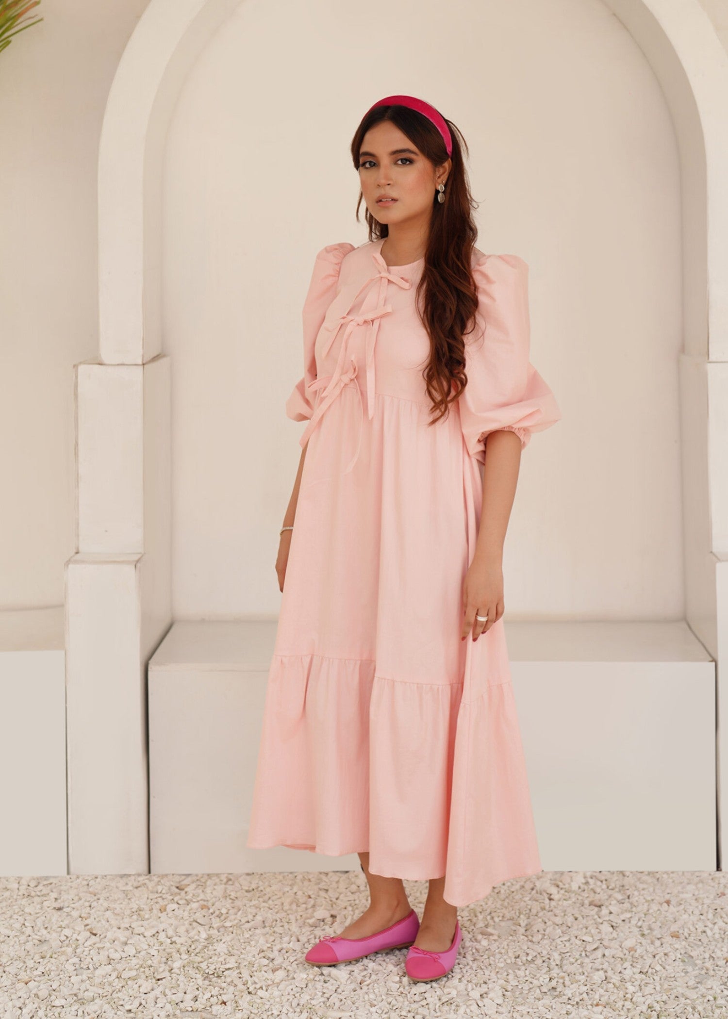 cotton Dress in Pink