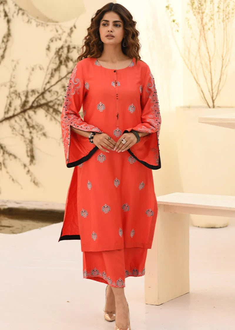 cotail Kurta Set in Orange