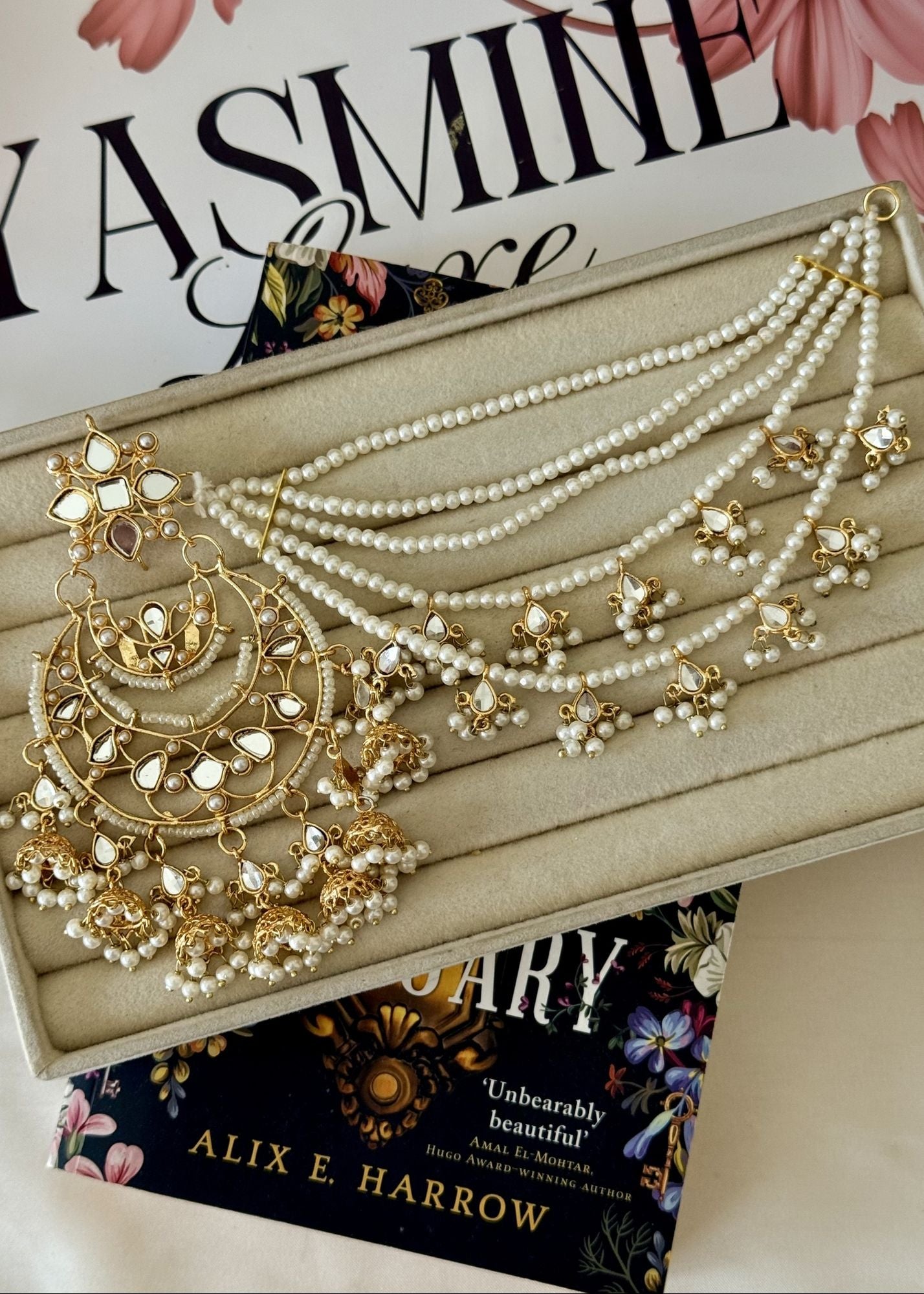Earrings in Pearl white Color by - Trendy Women Earrings OUH2216