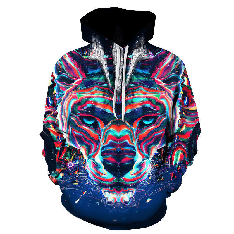 Digital Printed Sweatshirt Hoodie Men'S and Women'S Jacket