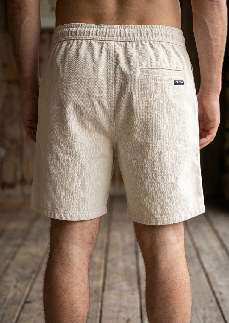 cotton Shorts in Beige