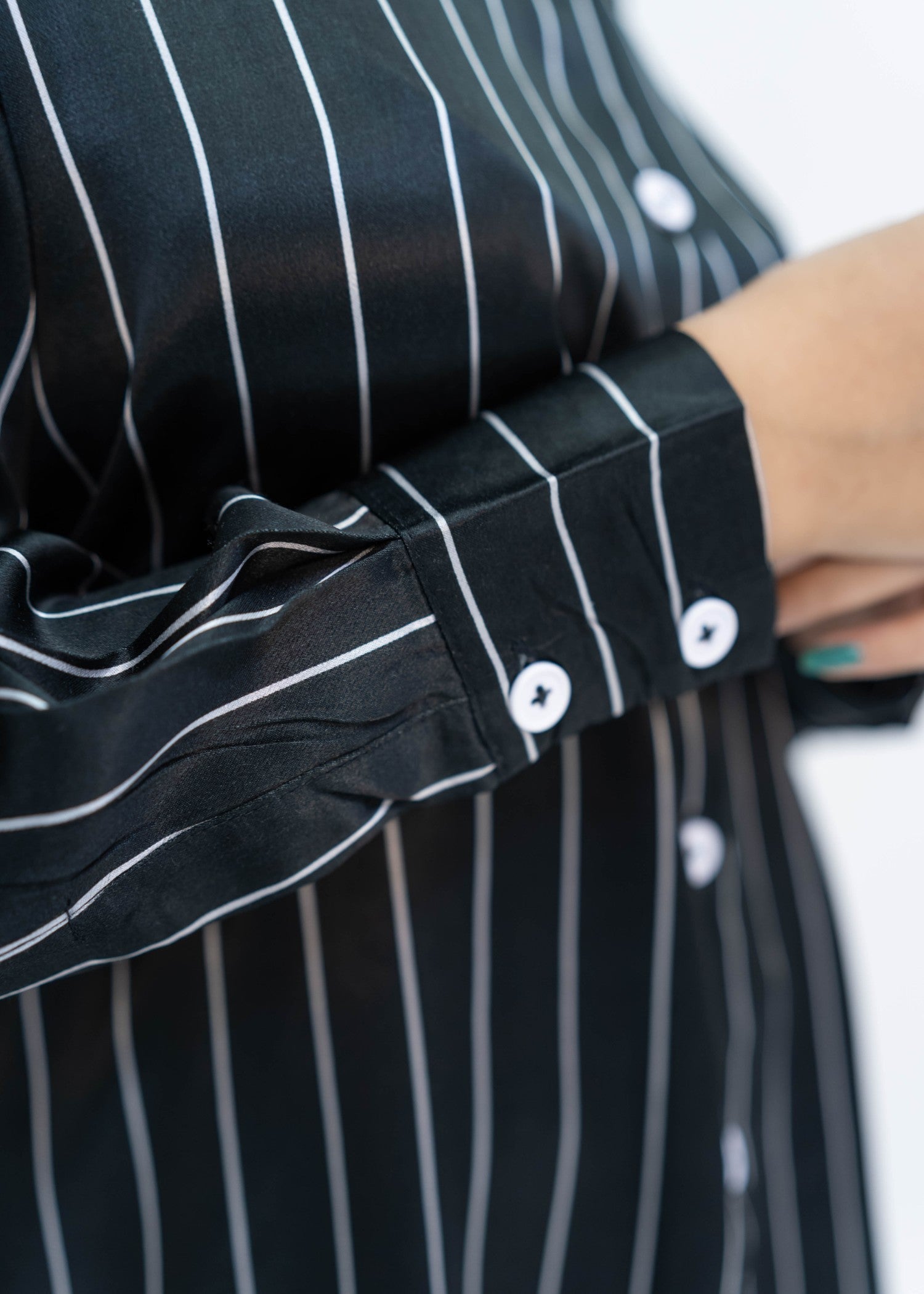 thai silk Co Ord Sets in Jet black