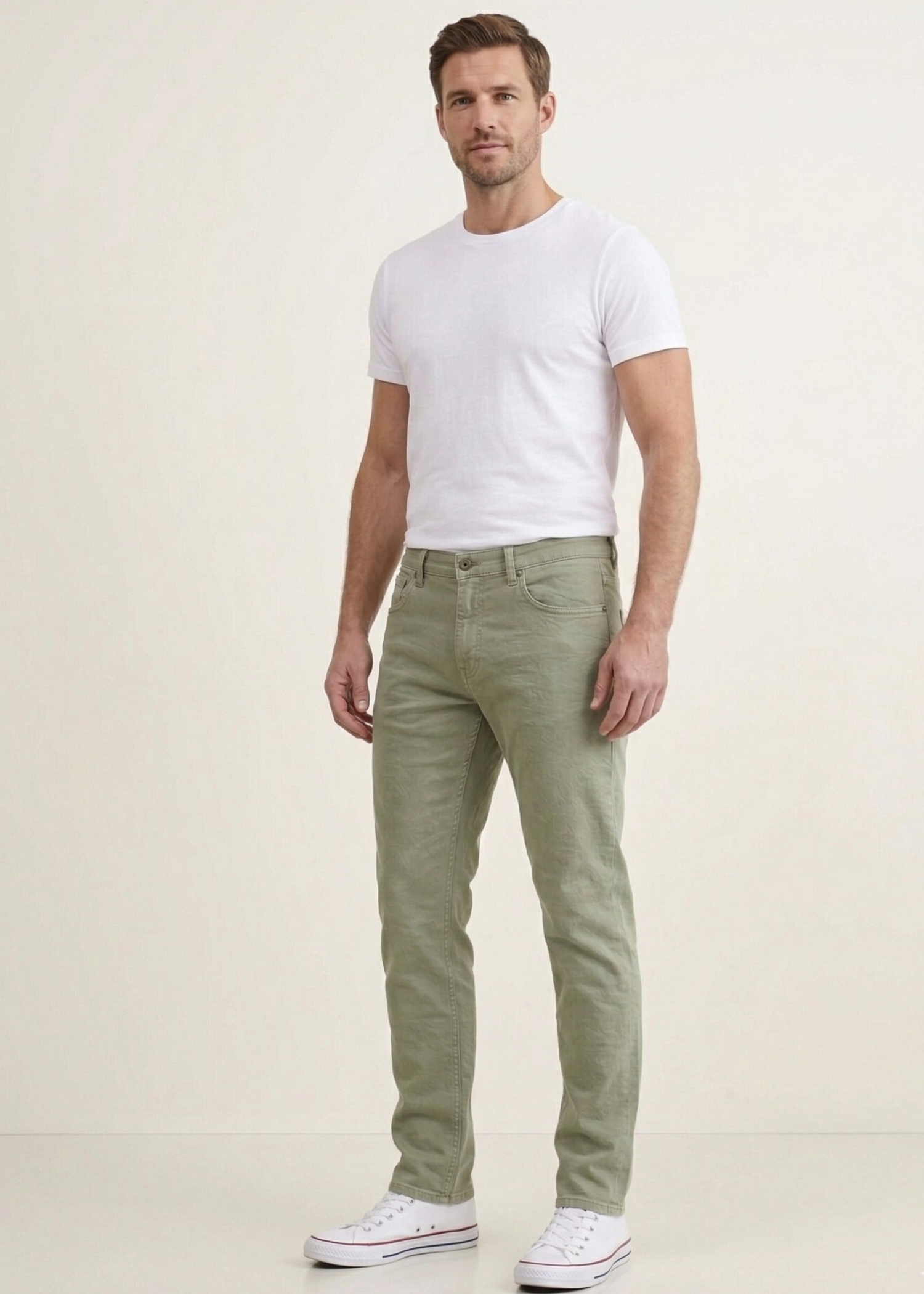 cotton Pants in Sage green