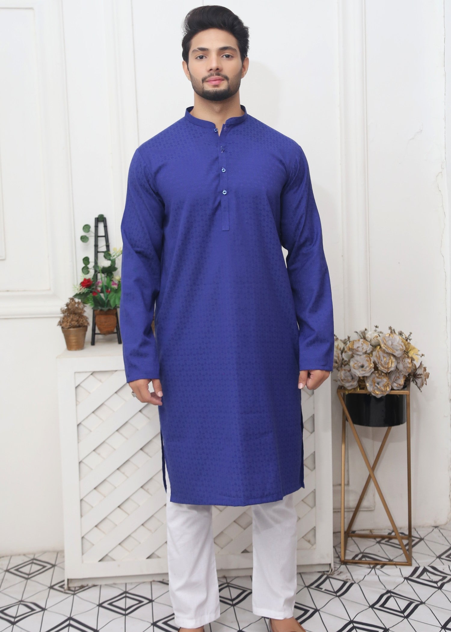 cotton Kurta in Blue