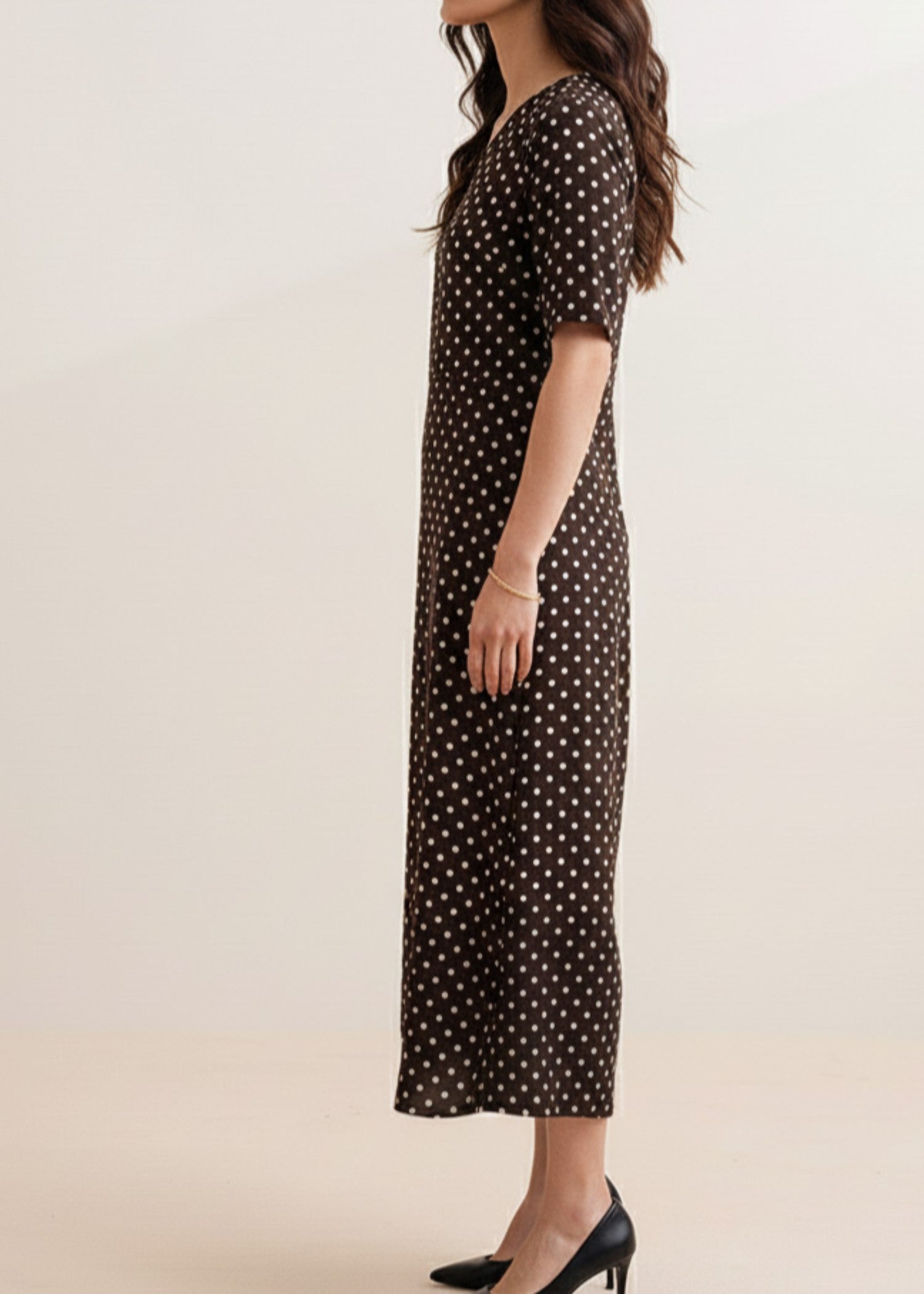 cotton Dress in Brown