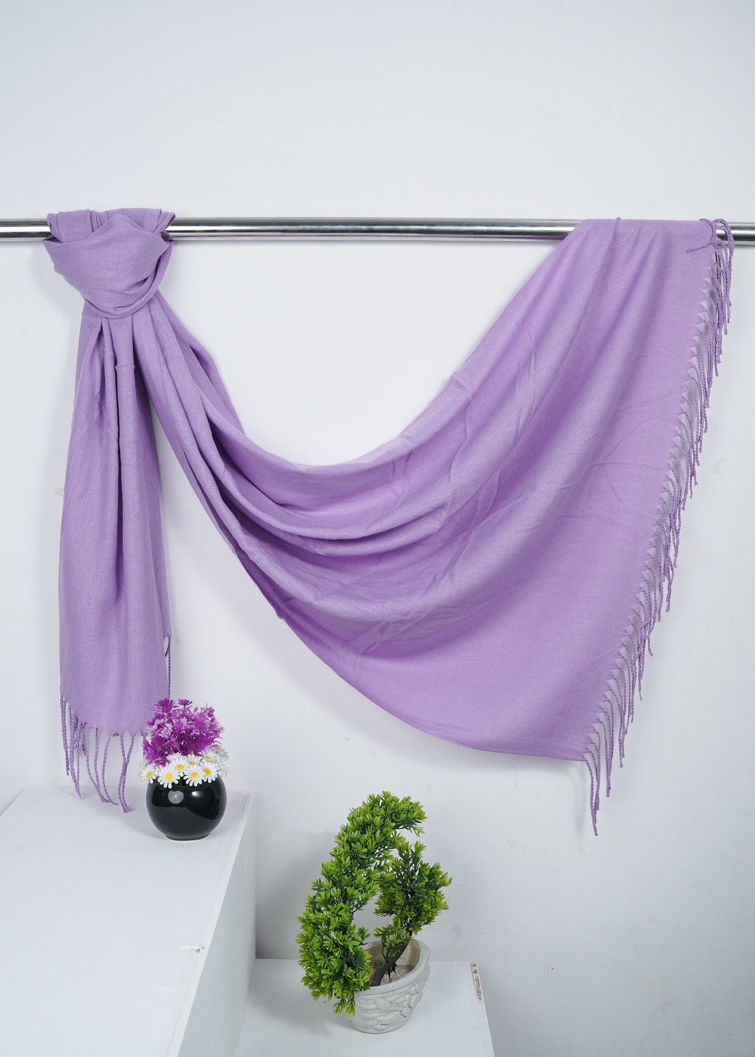 cashmere wool Hijab in Lilac