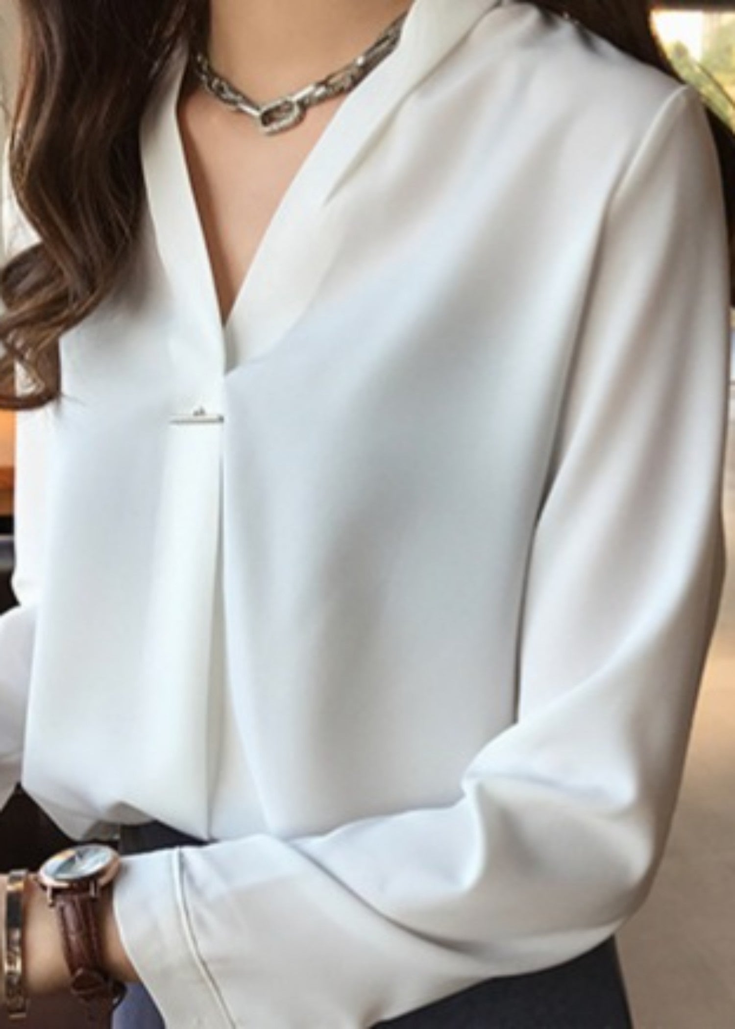 chiffon Top in White