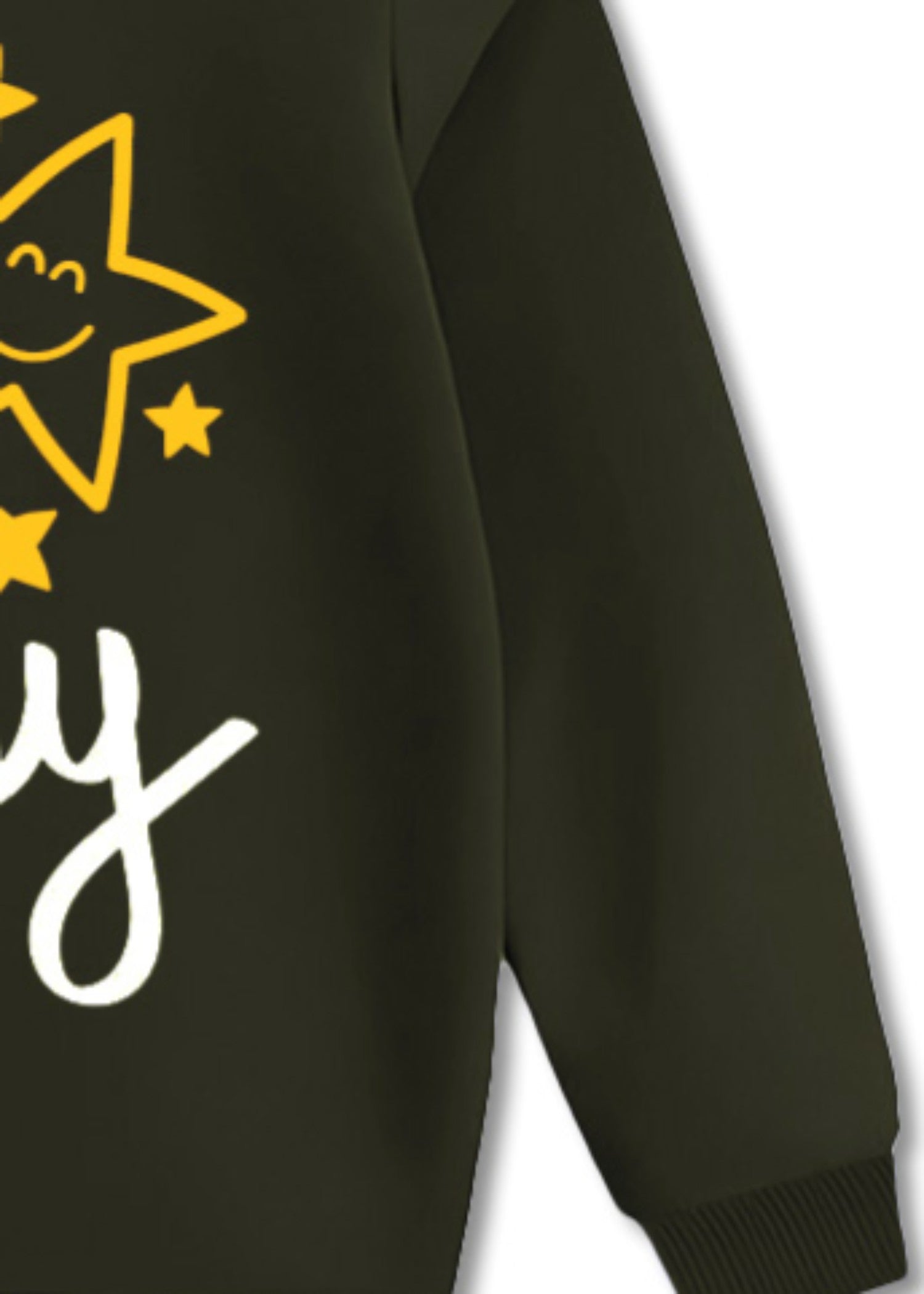 fleece Sweatshirt in Army green