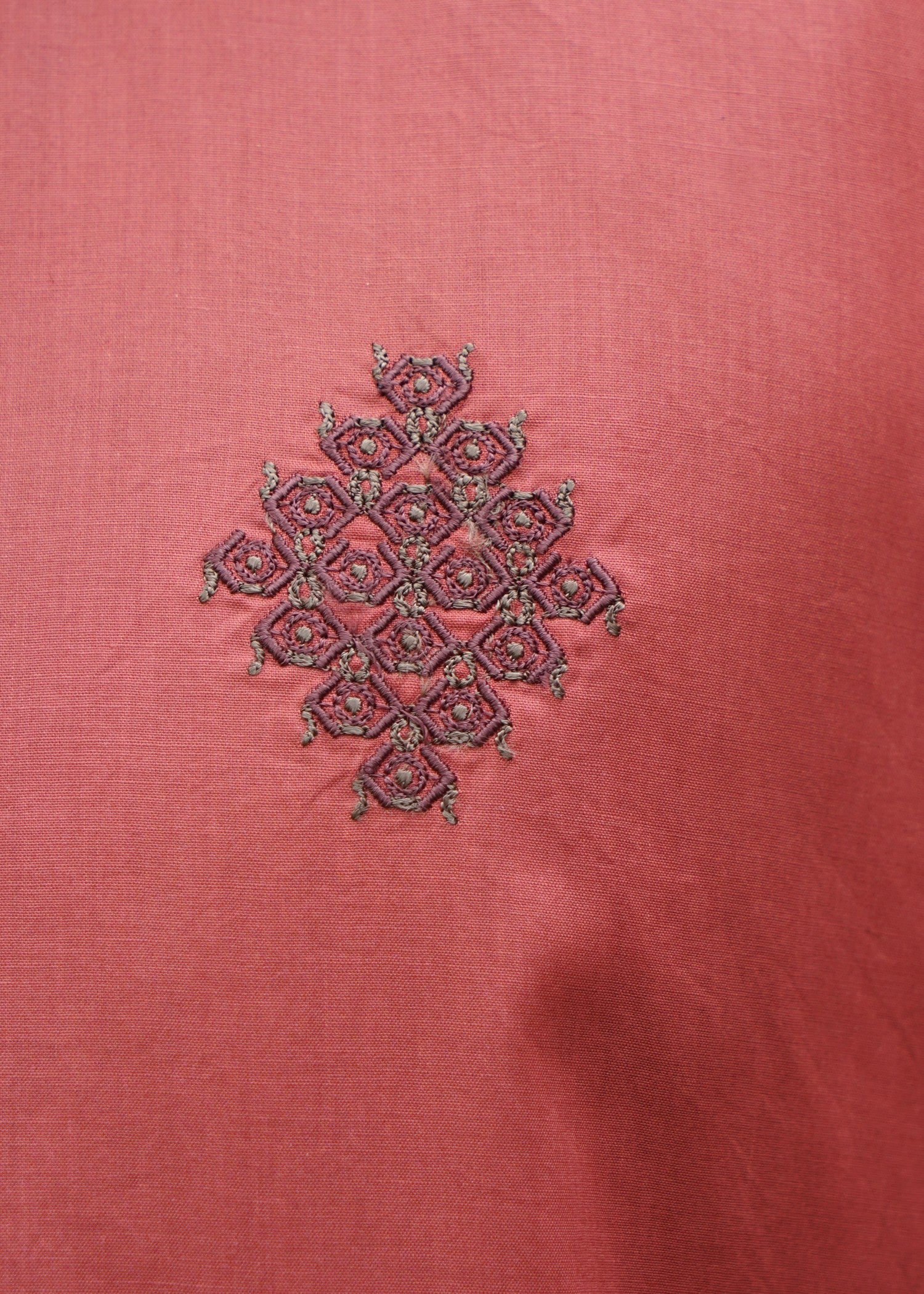 cotton viscose Unstitched in Cherry red