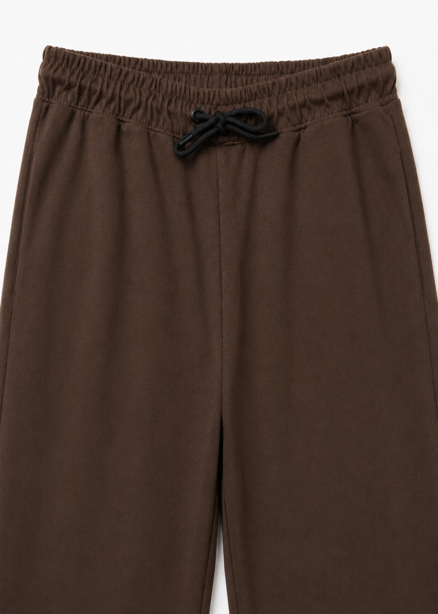 cotton jersey Trousers in Chocolate brown