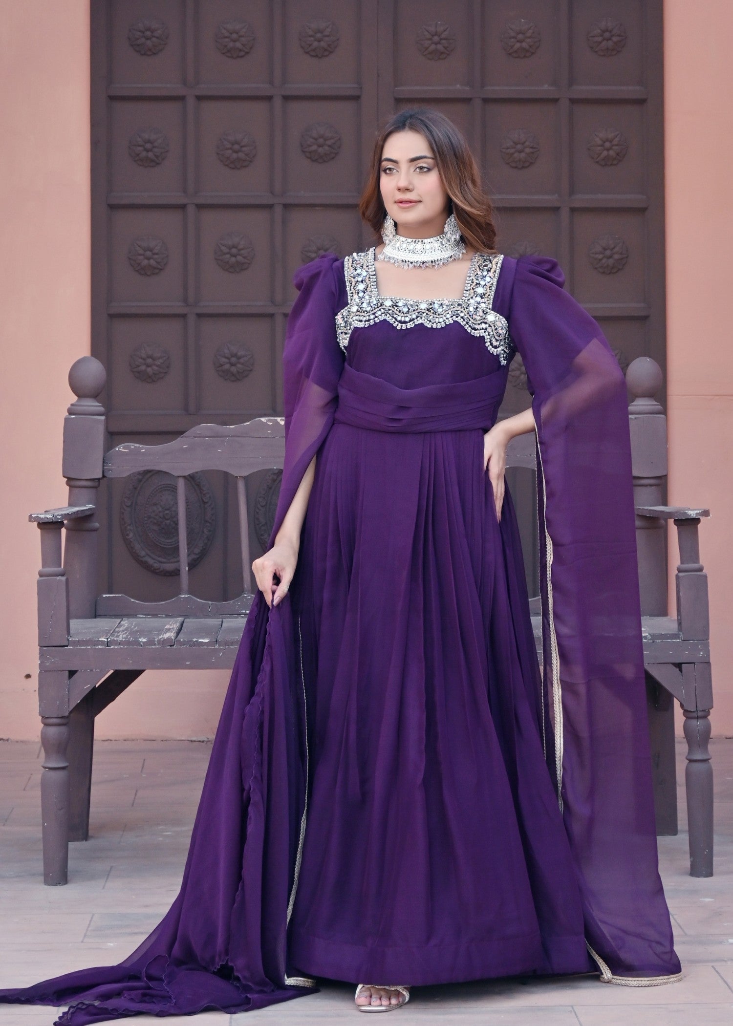 chiffon Maxi in Purple