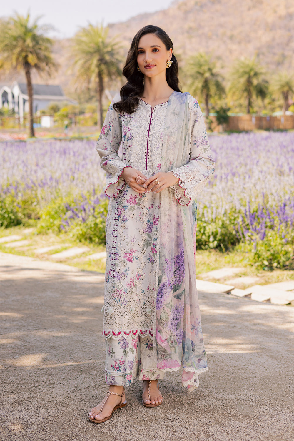 Shezlin Chikankari Eid Edit Lawn – ELARA (AV-02)