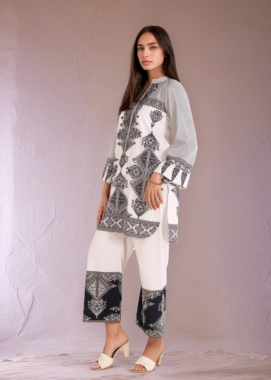 silk crepe Co Ord Sets in Black