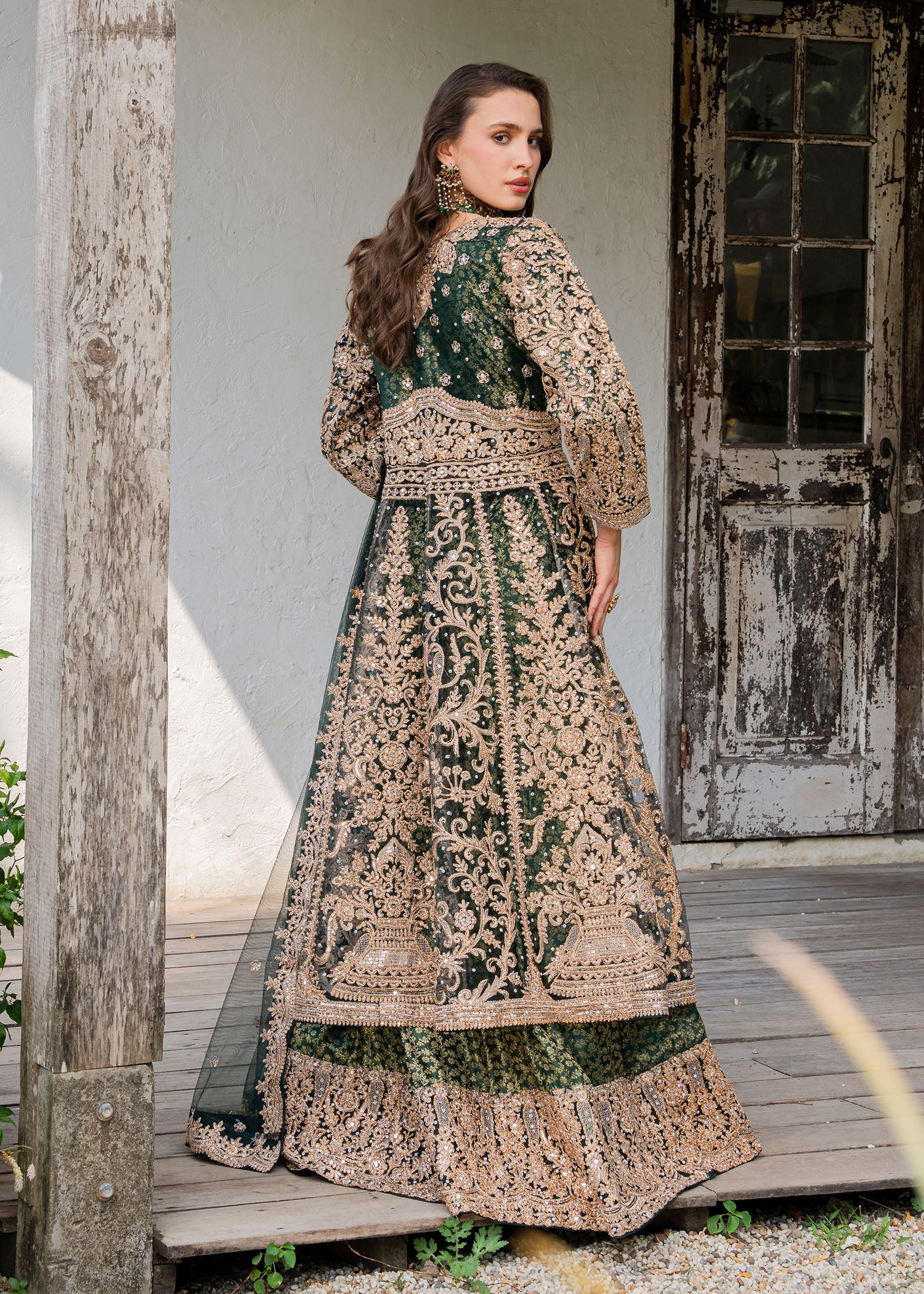 net Maxi in Emerald green