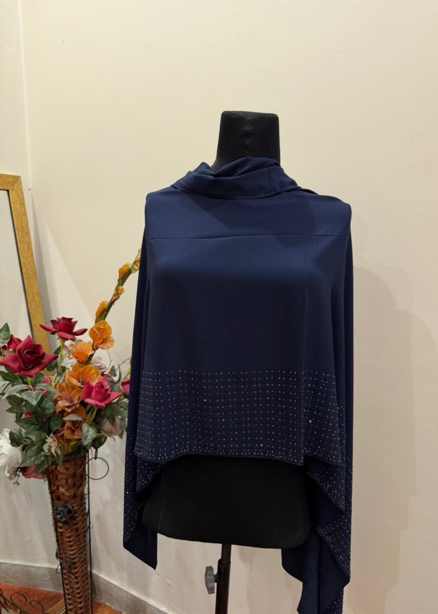 nidha Hijab in Navy blue