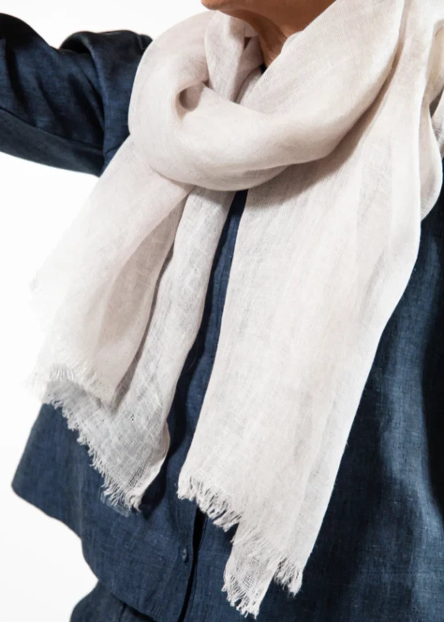 lawn Hijab in White