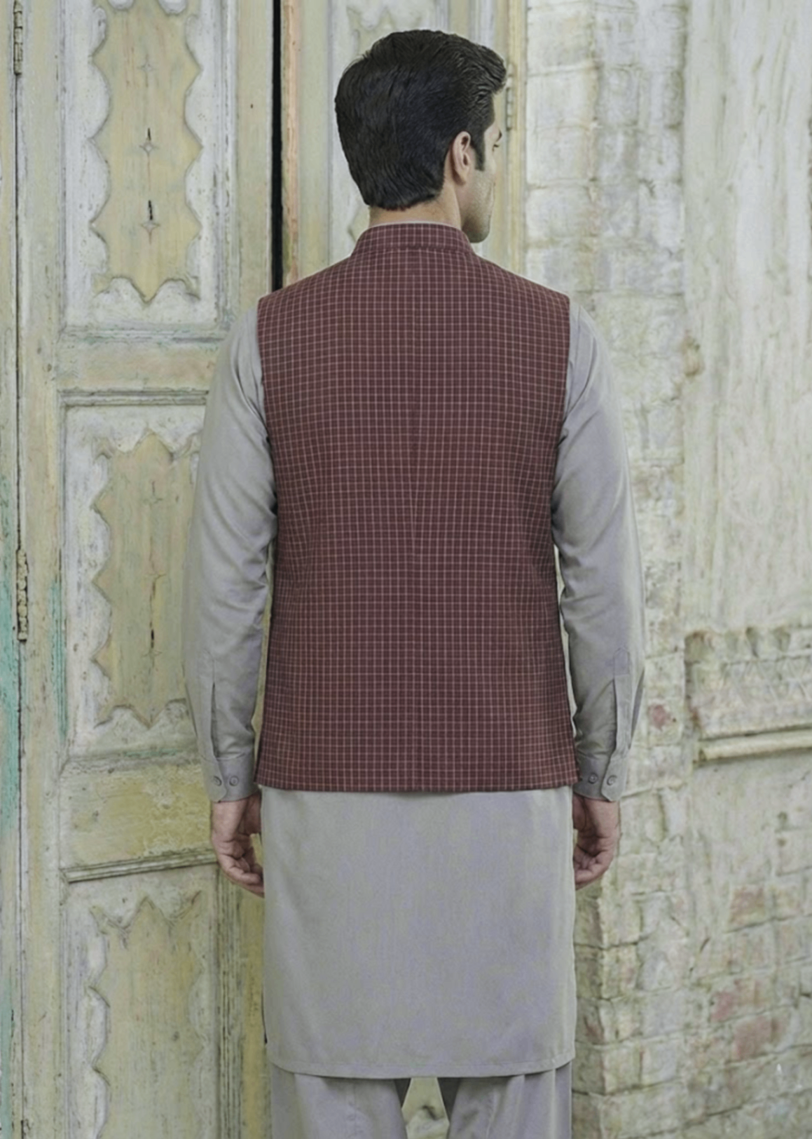 yarn dyed Waistcoat in Multi