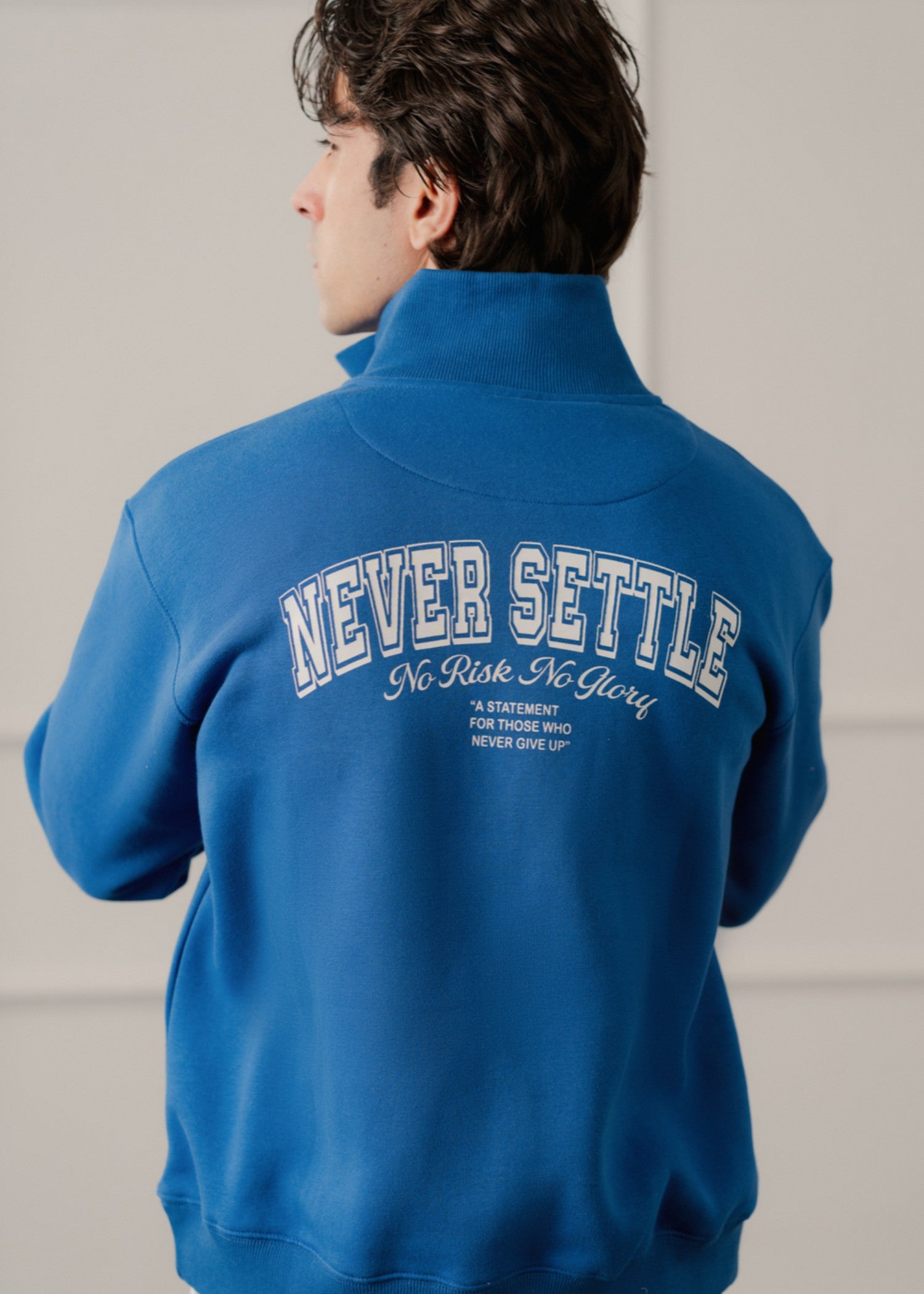 fleece Sweatshirt in Royal blue