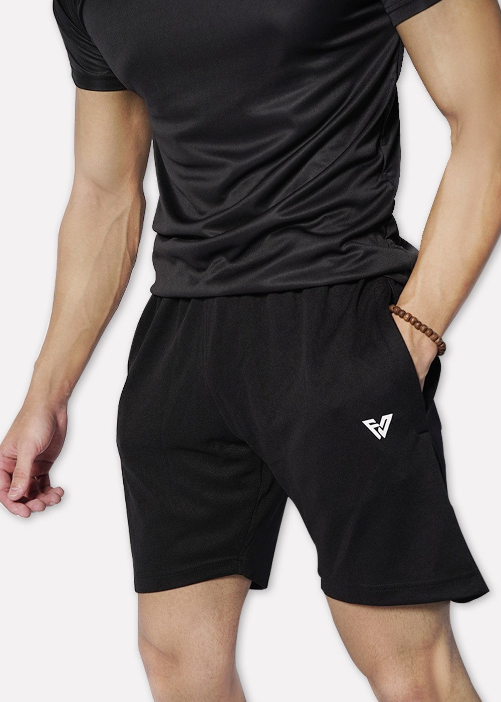 polyester Shorts in Black