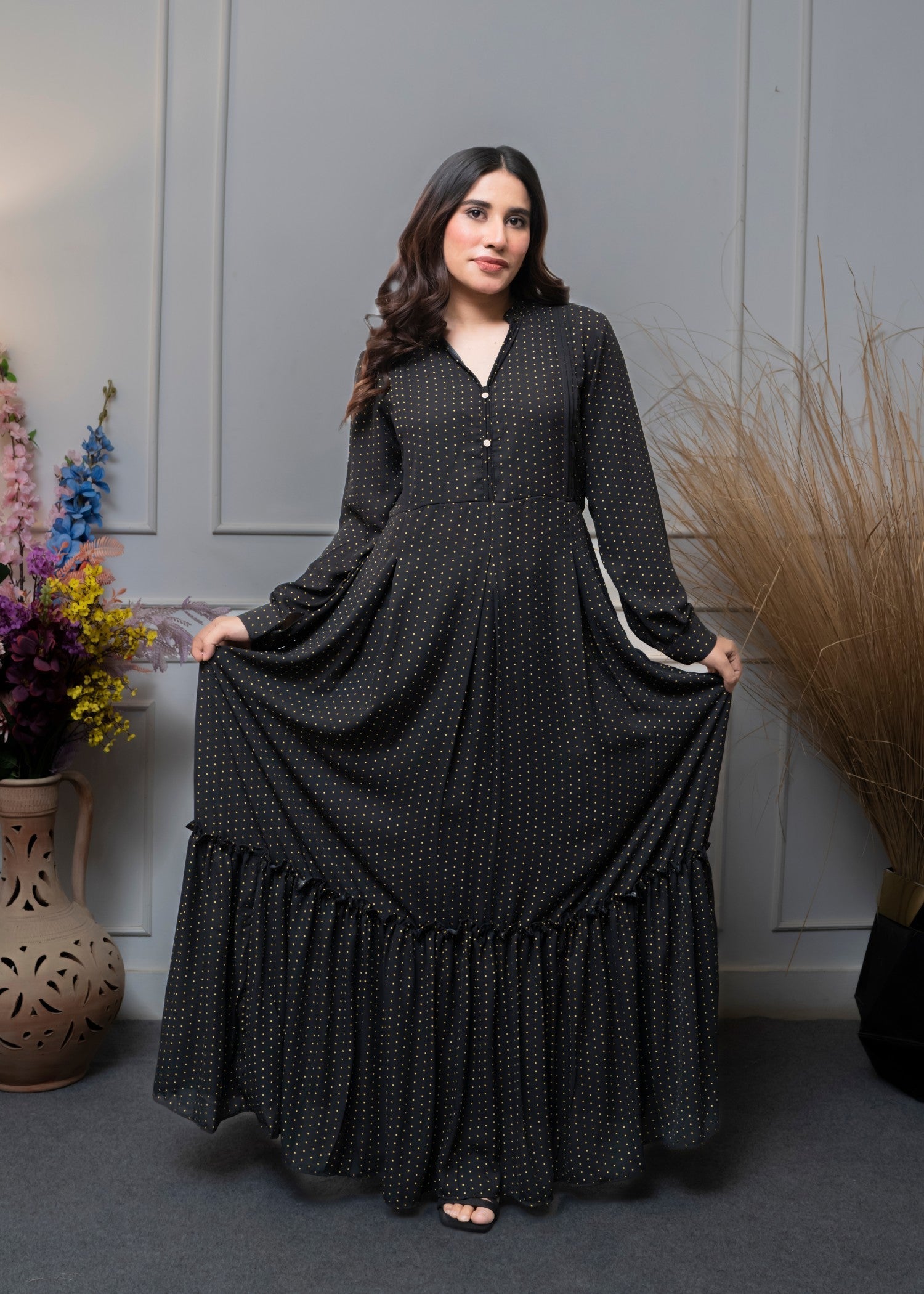 viscose Maxi in Black
