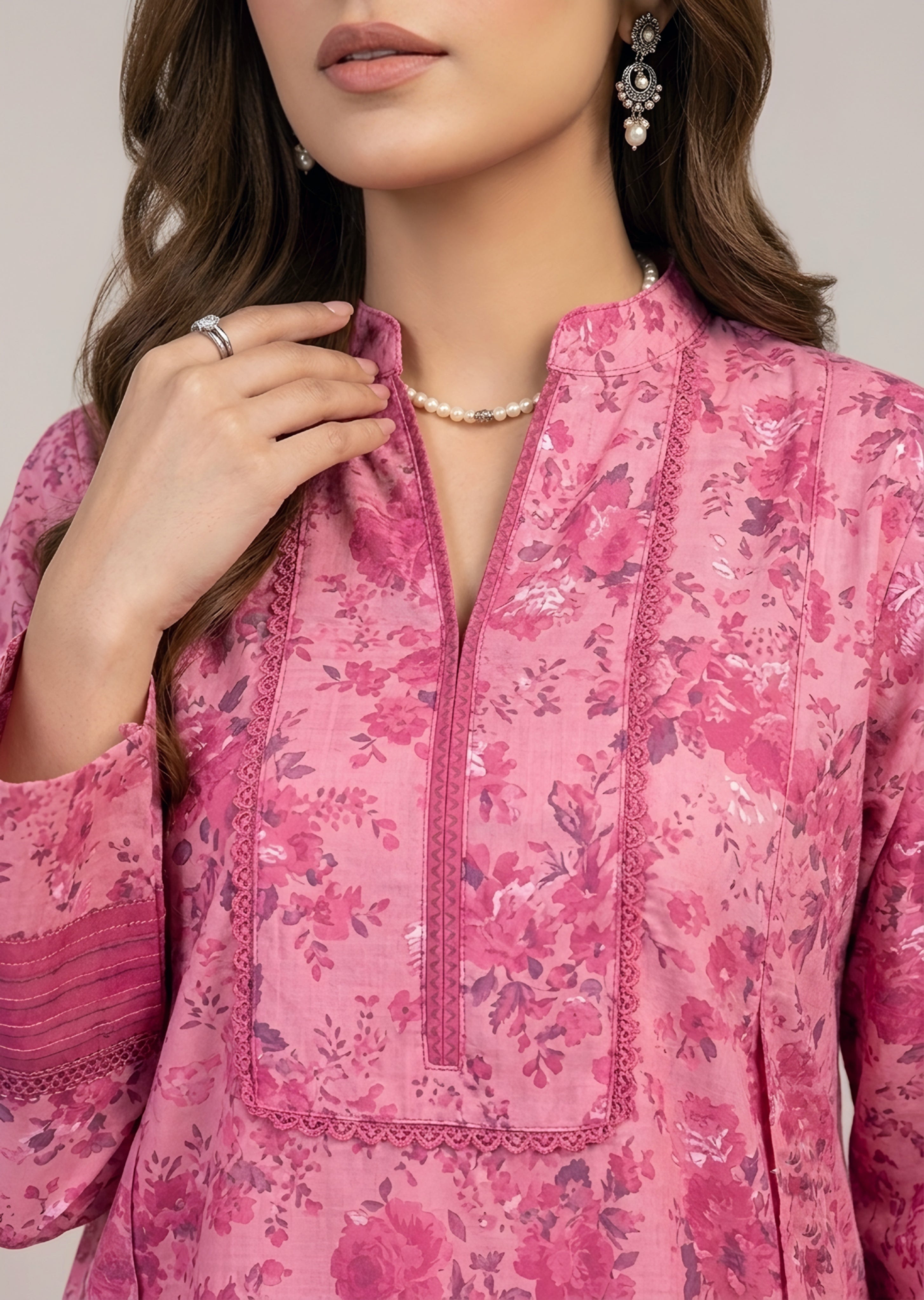 khaddar Unstitched in Blush