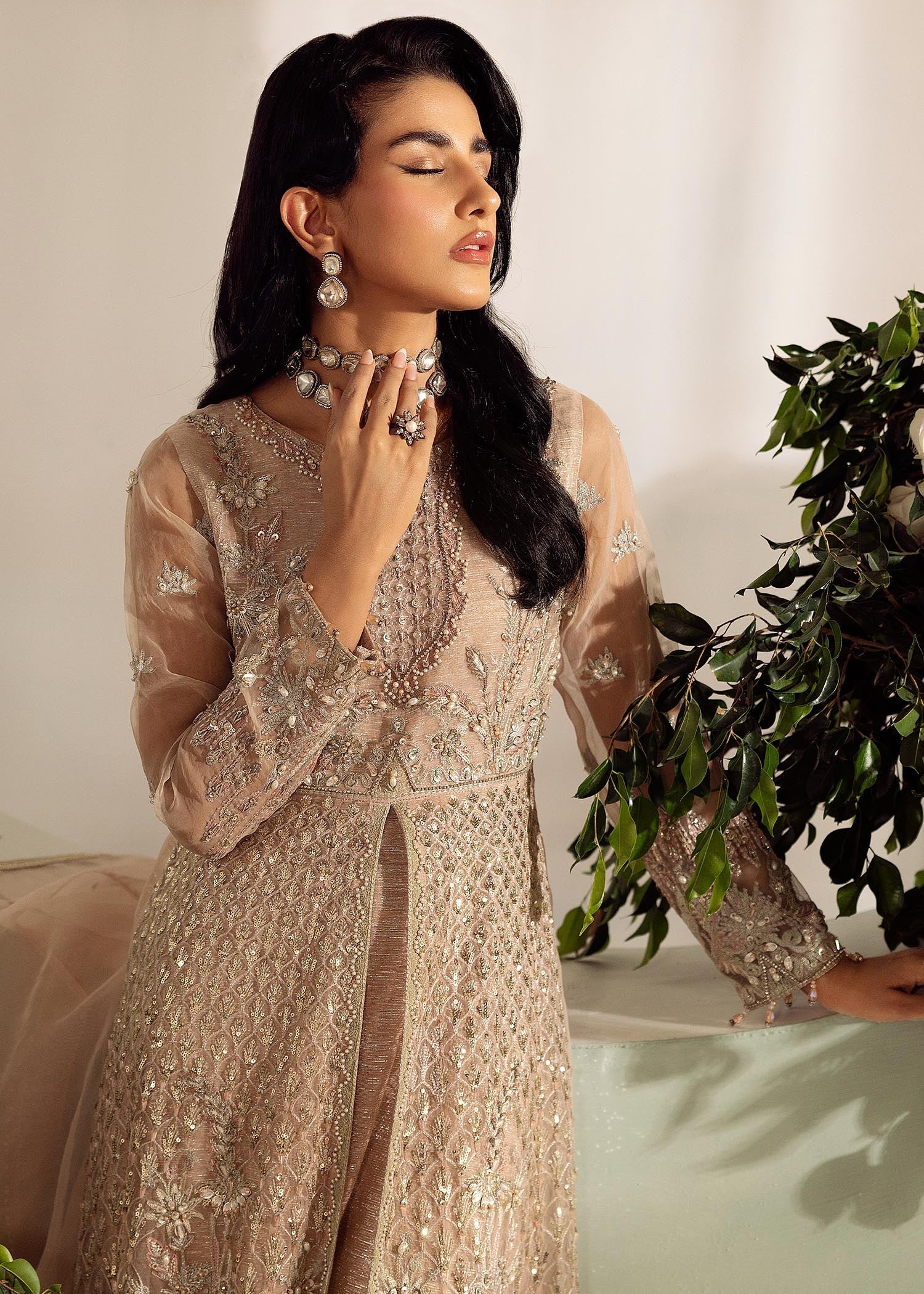 organza Maxi in Pale pink