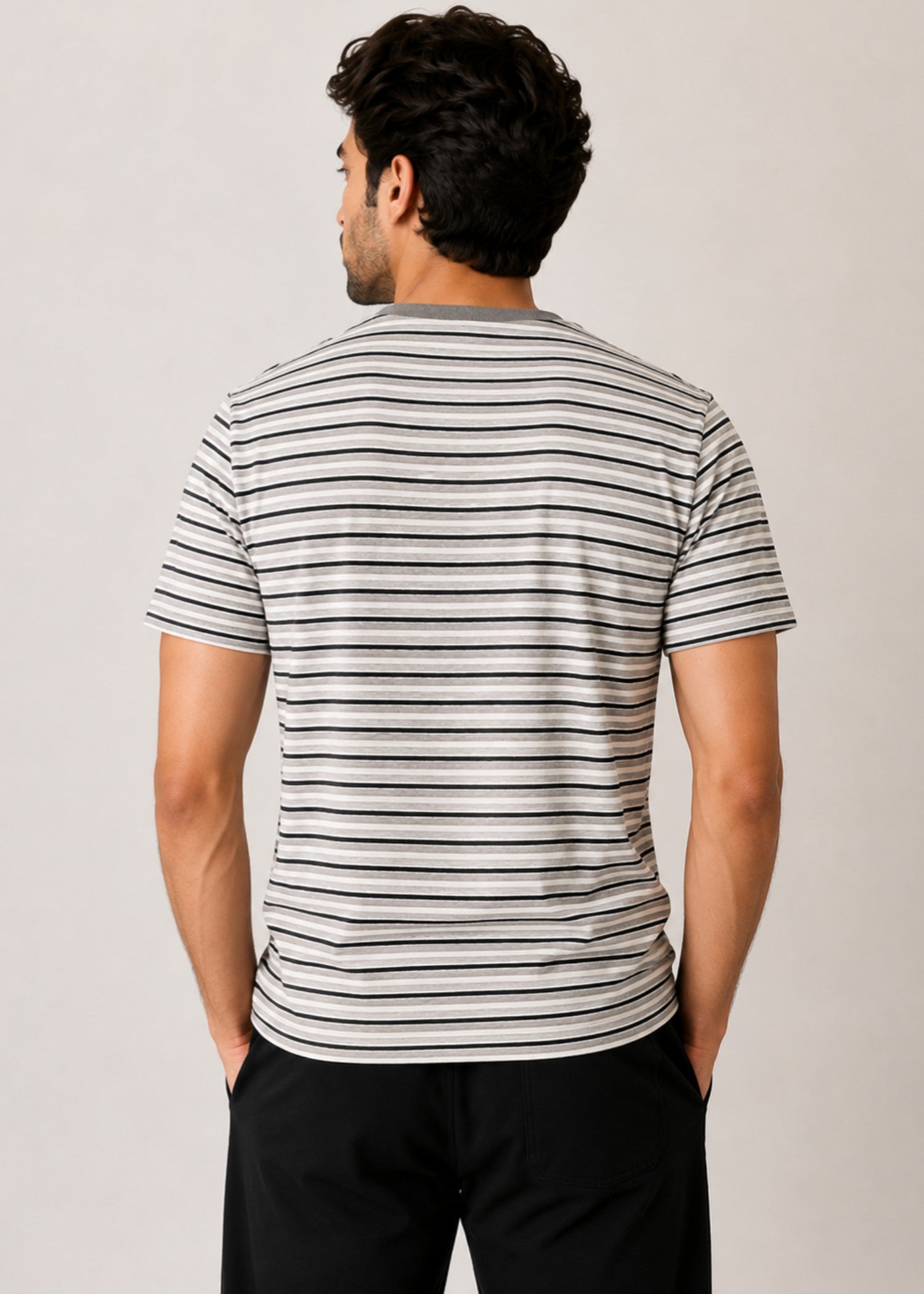 cotton T Shirt in Slate grey