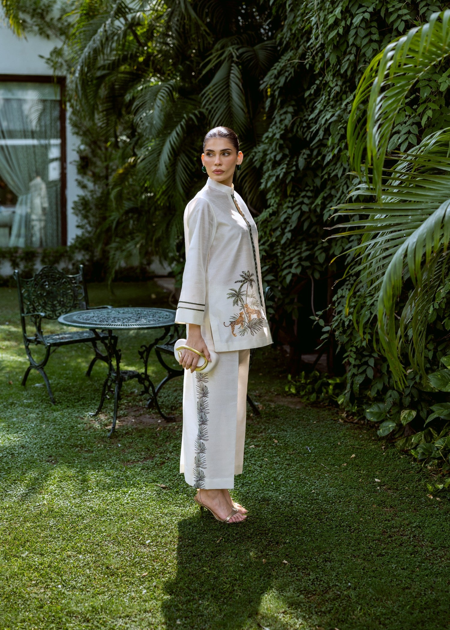 indian raw silk Co ord Sets in Ivory