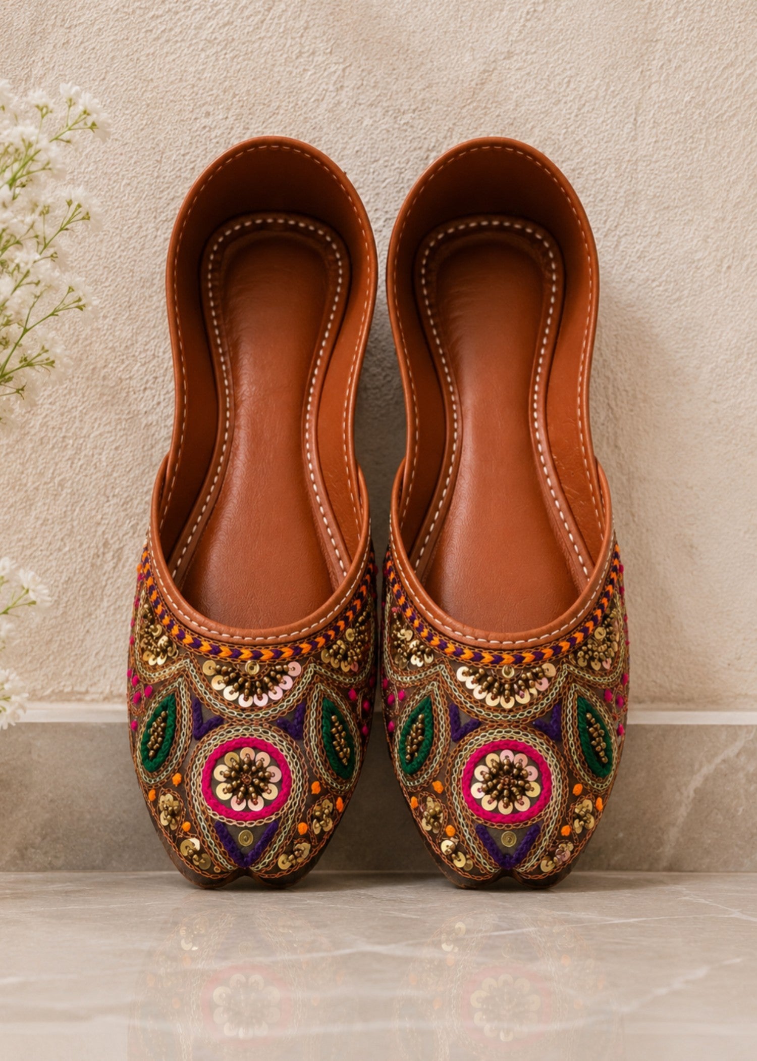 Khussa in Multi by - High Quality Women Khussa SCO3793