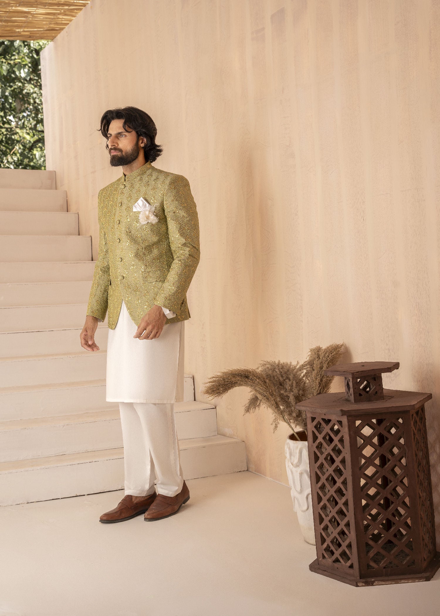 wash & wear Prince Coat in Apple green by Yes the instyle