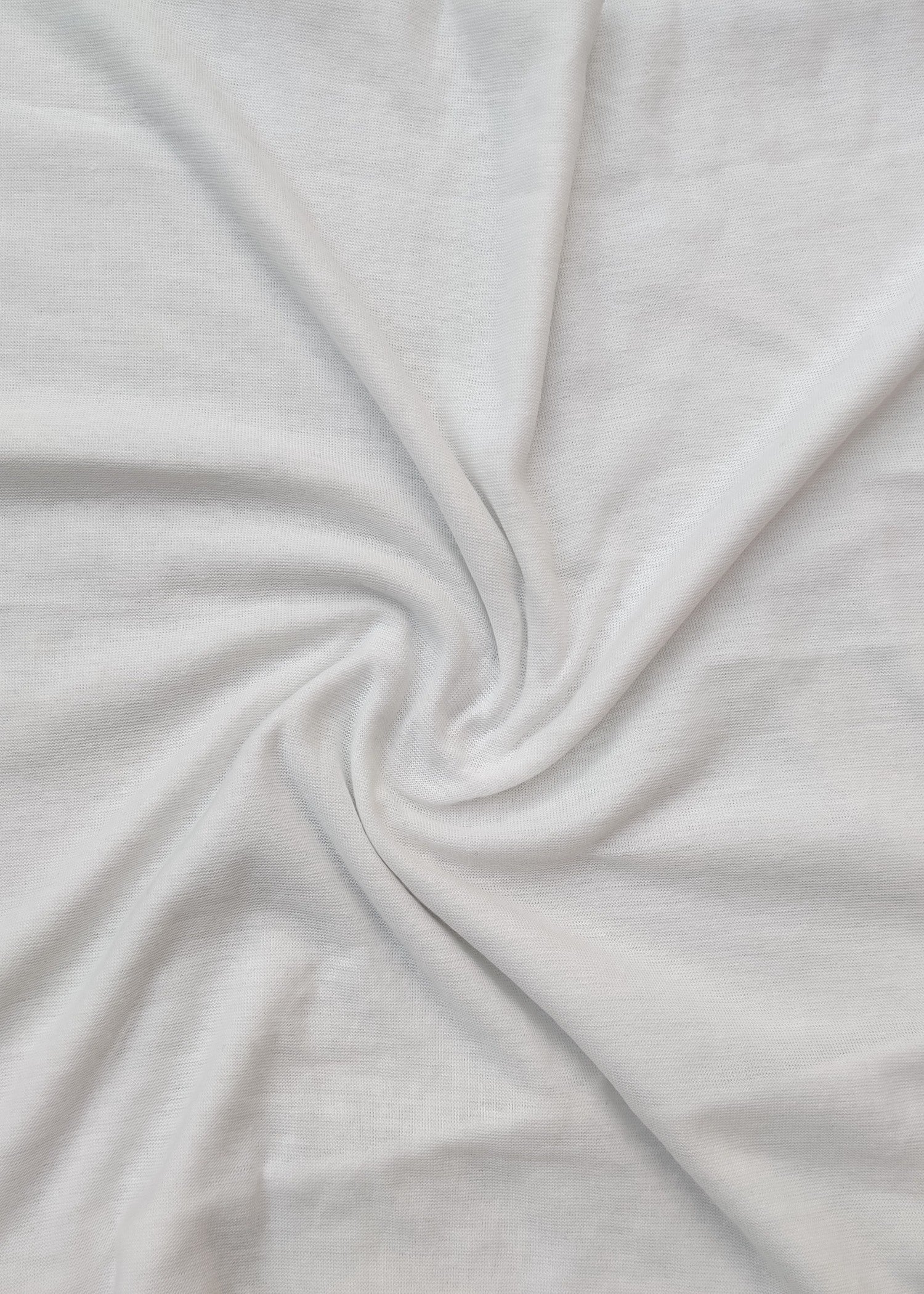 single jersey knit Hijab in White