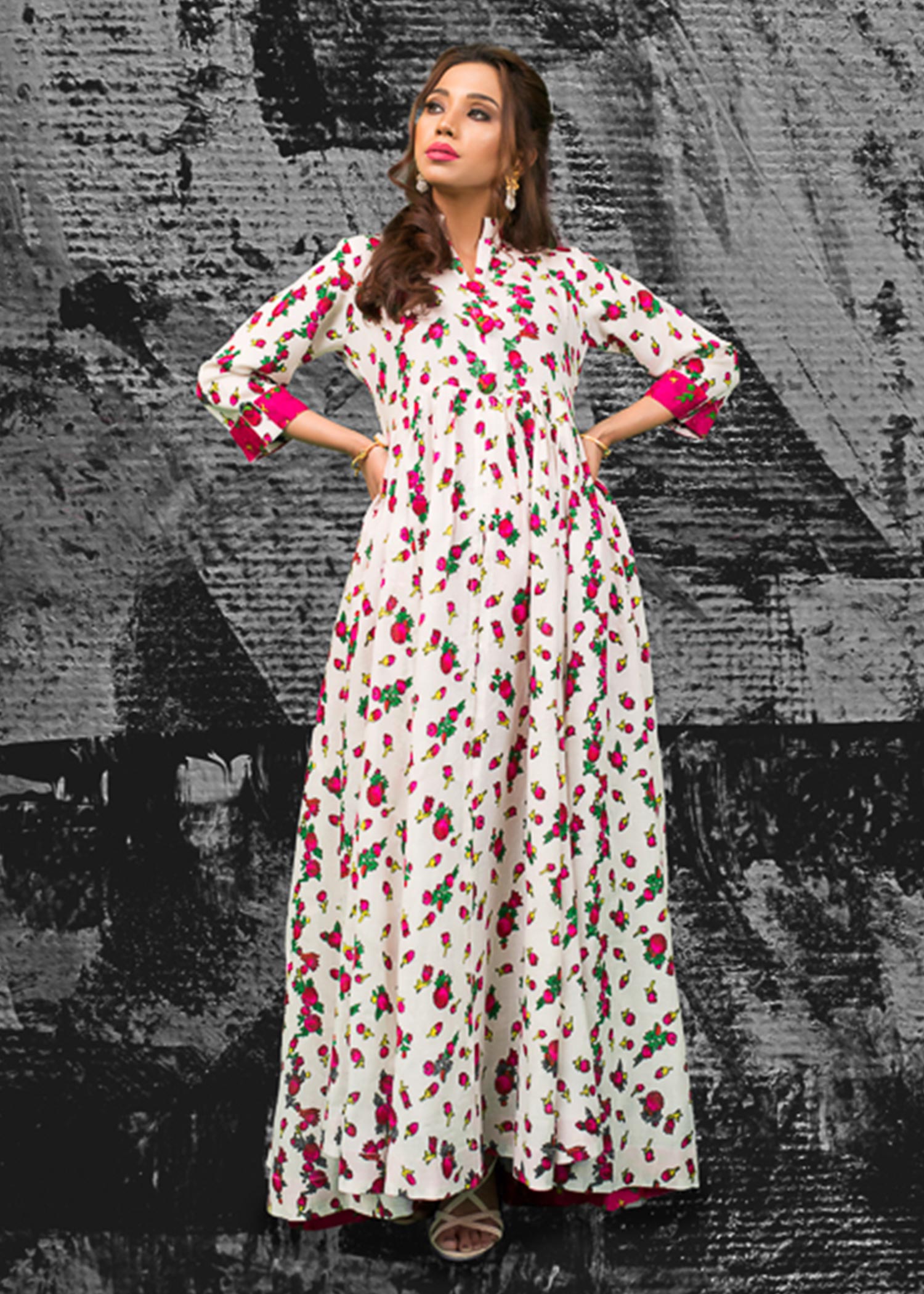 cotton Maxi in White