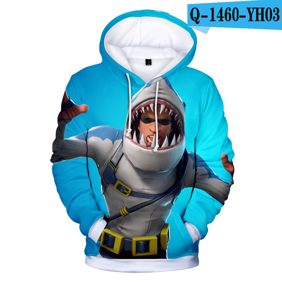 3D Digital Print and Fleece Hoodie Man
