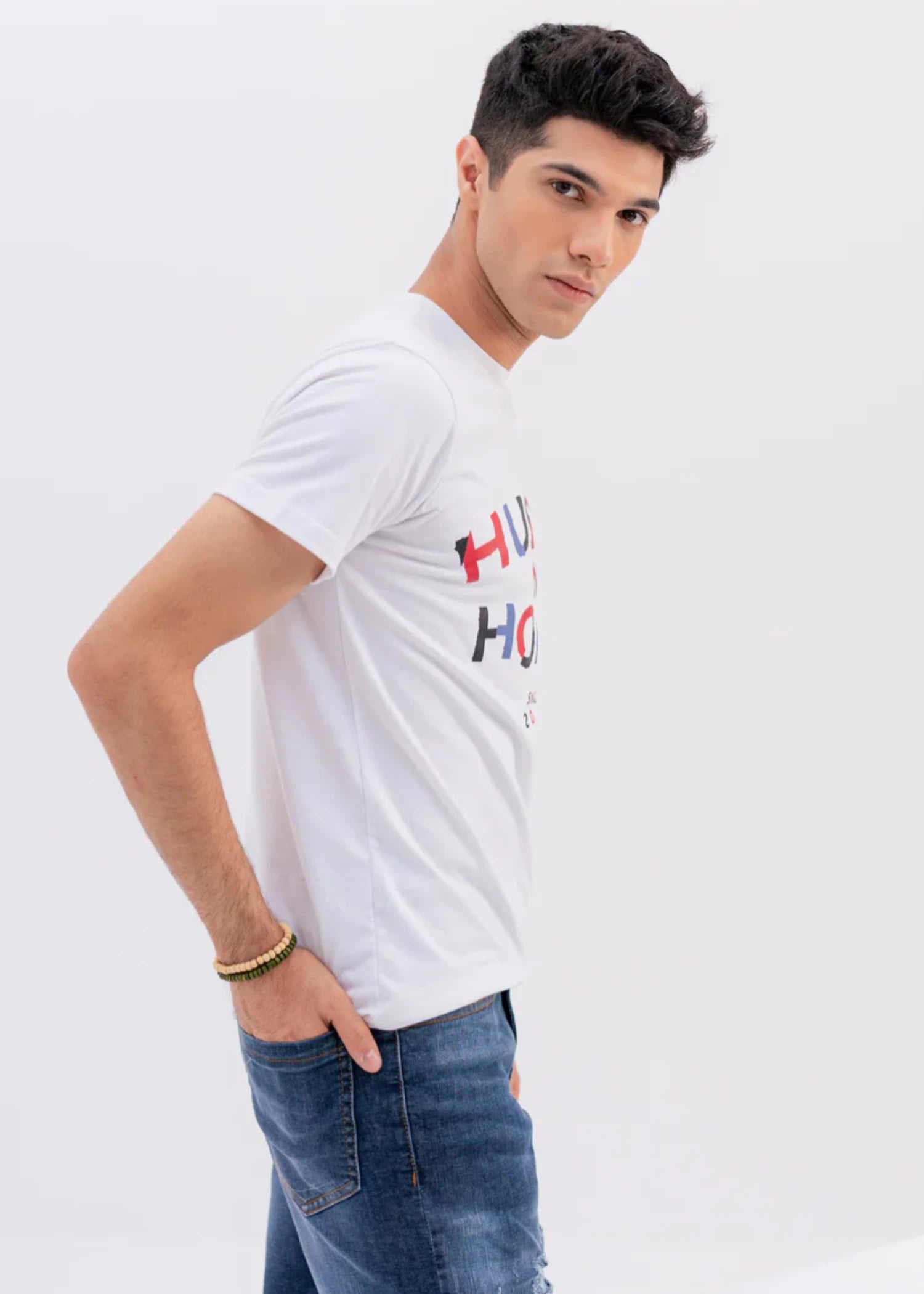 polyester T Shirt in White