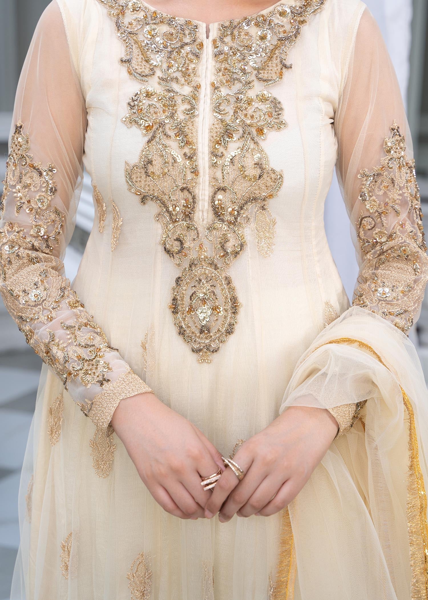 net Pishwas in Ivory