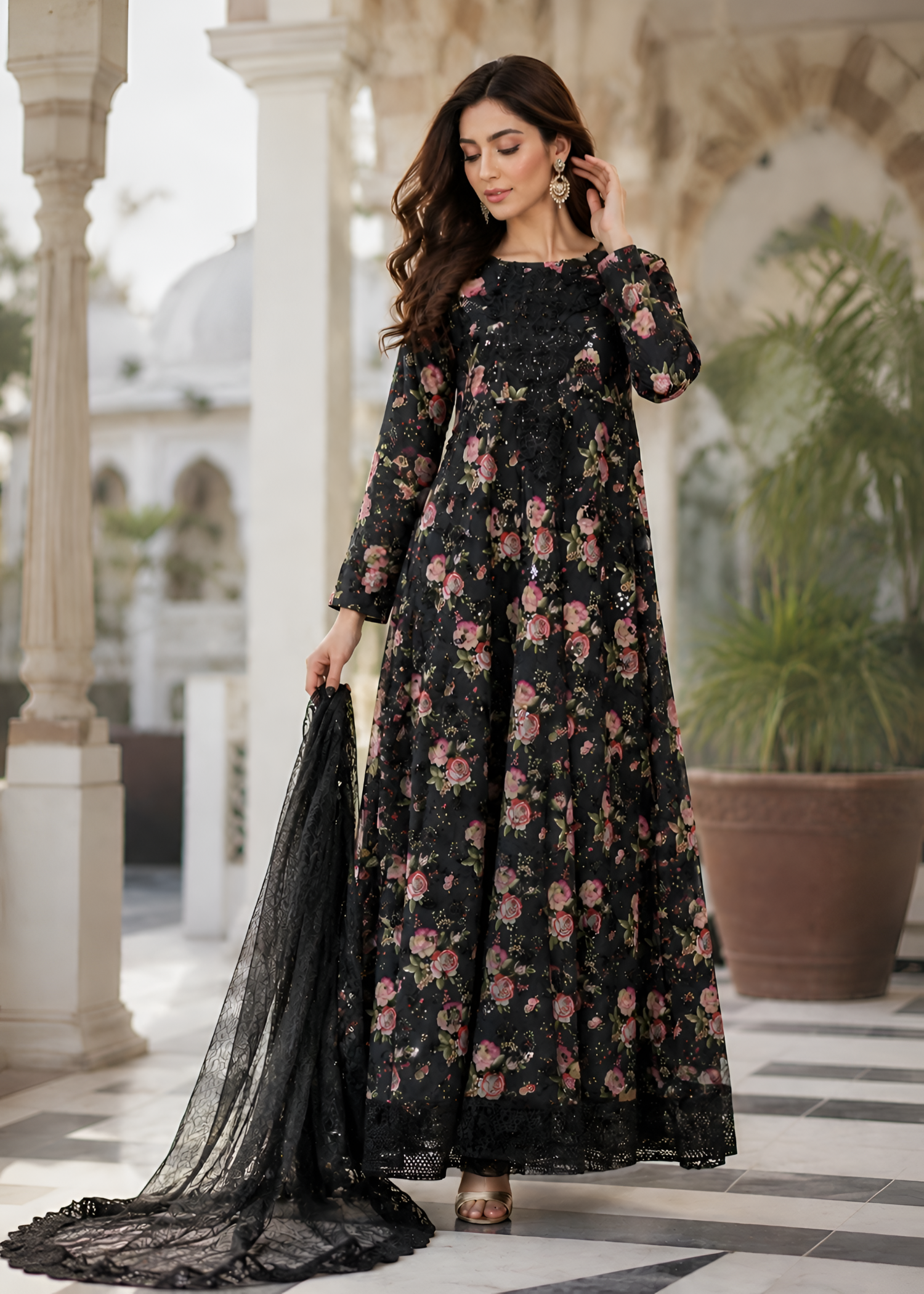 net Maxi in Black
