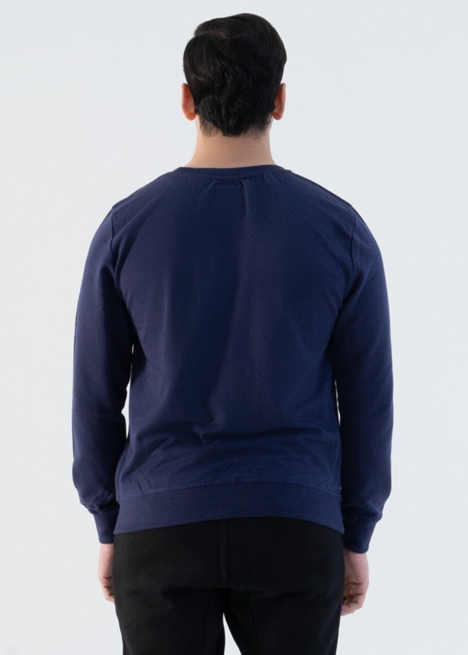interlock knit Sweatshirt in Navy blue