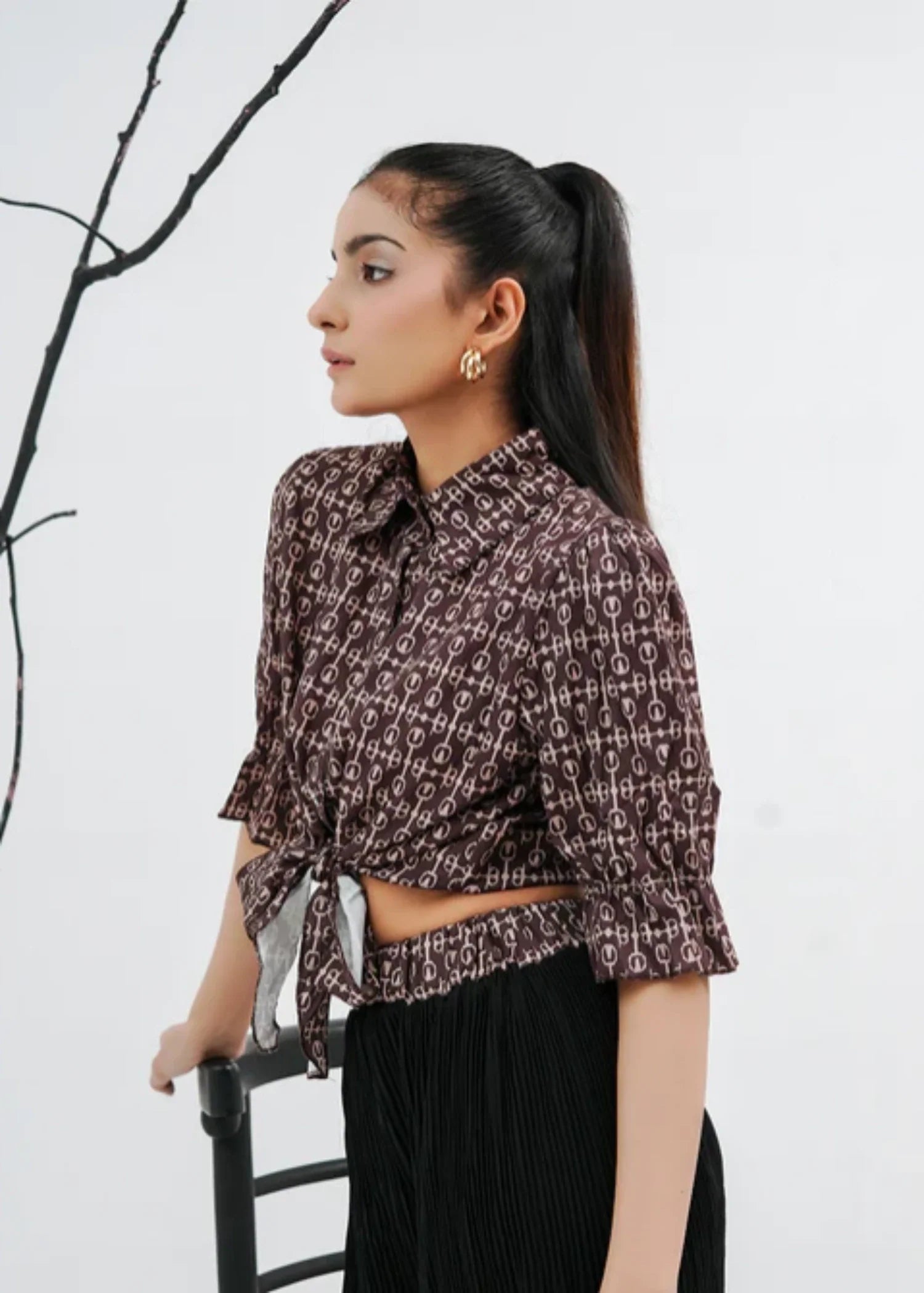 chiffon Co Ord Sets in Brown