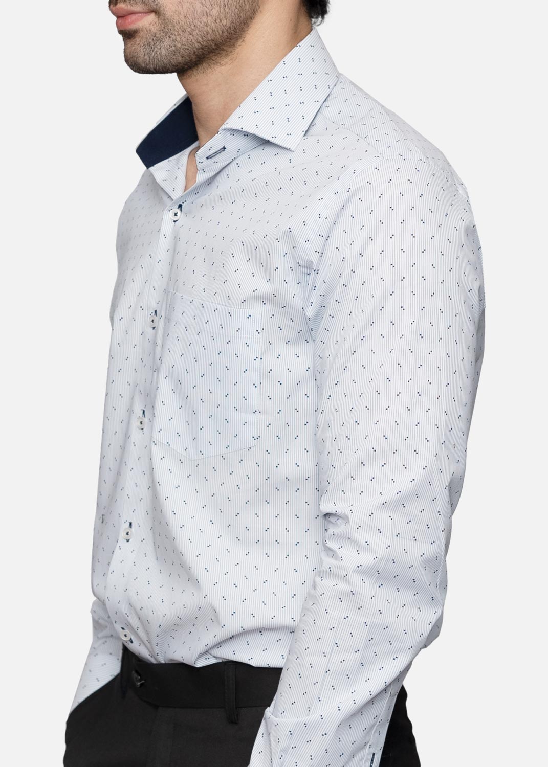 cotton Formal Shirt in Light blue