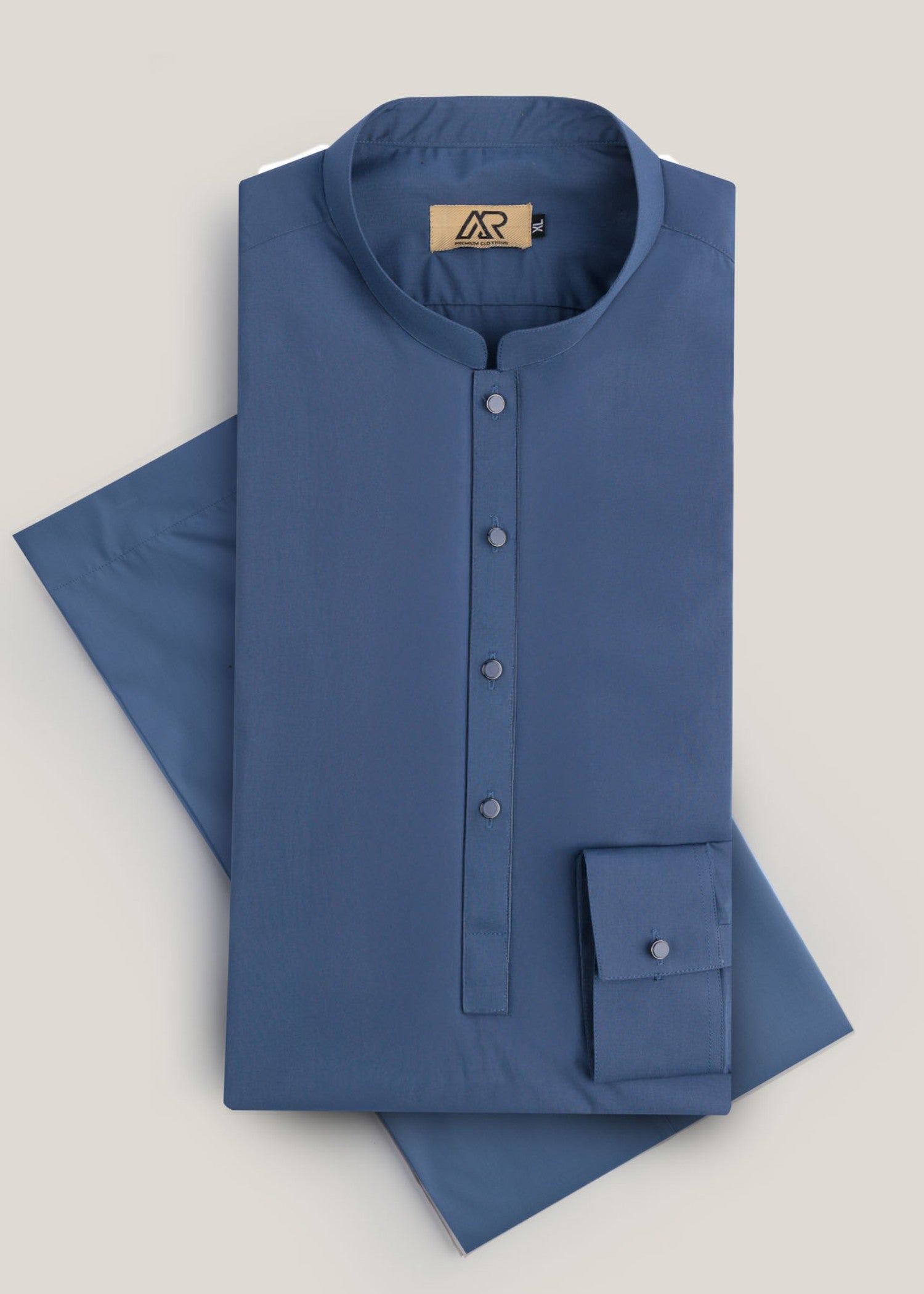 wash & wear Kurta Set in Ocean blue
