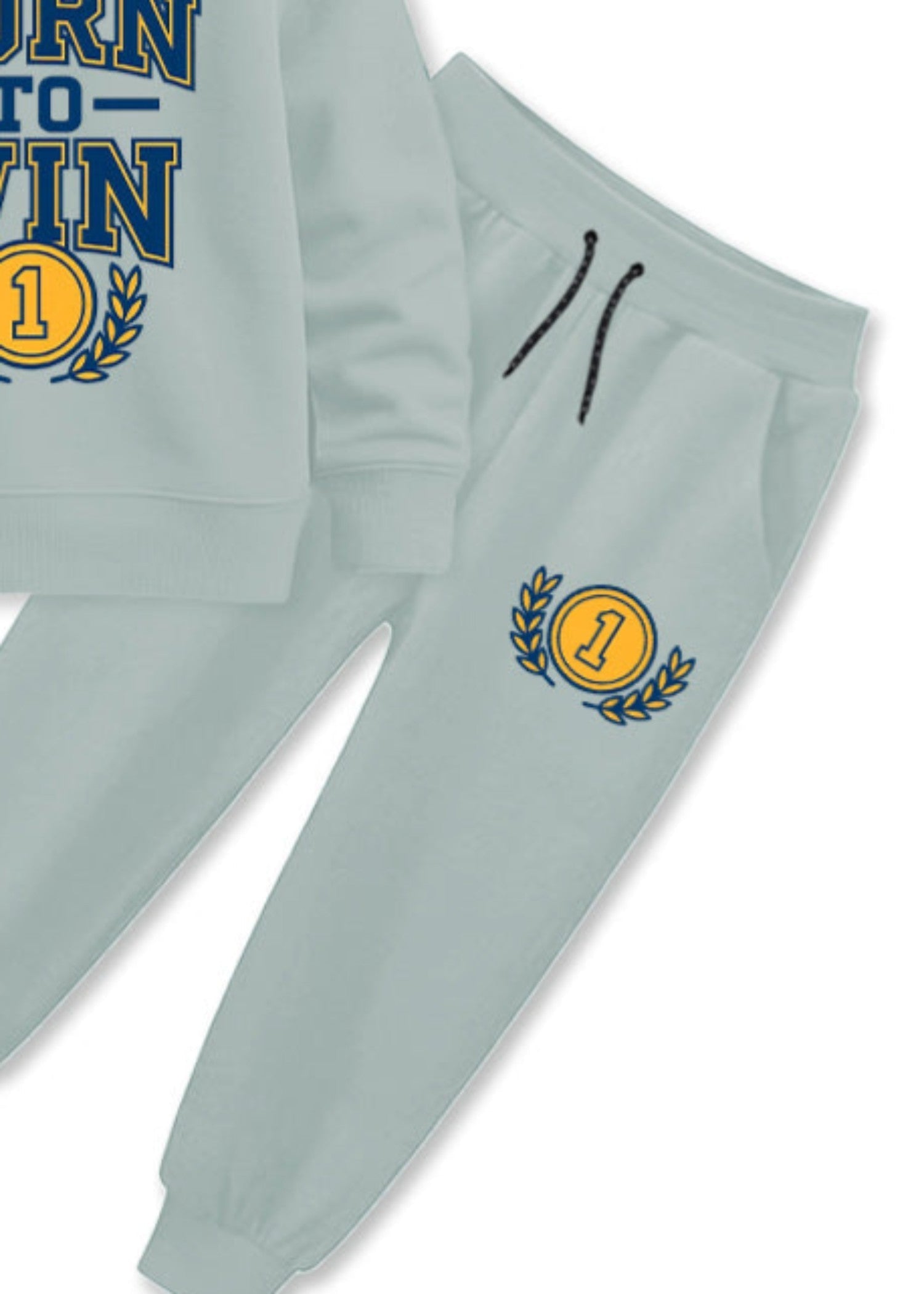 fleece Tracksuit in Powder blue