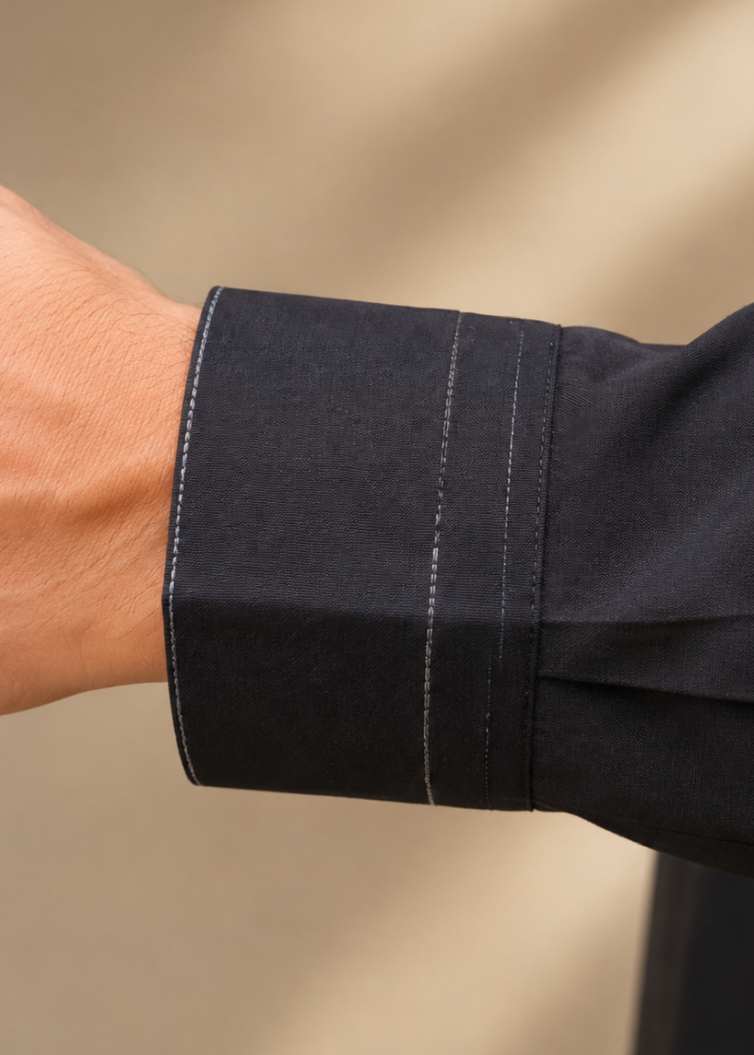 wash & wear Shalwar Kameez in Ash black