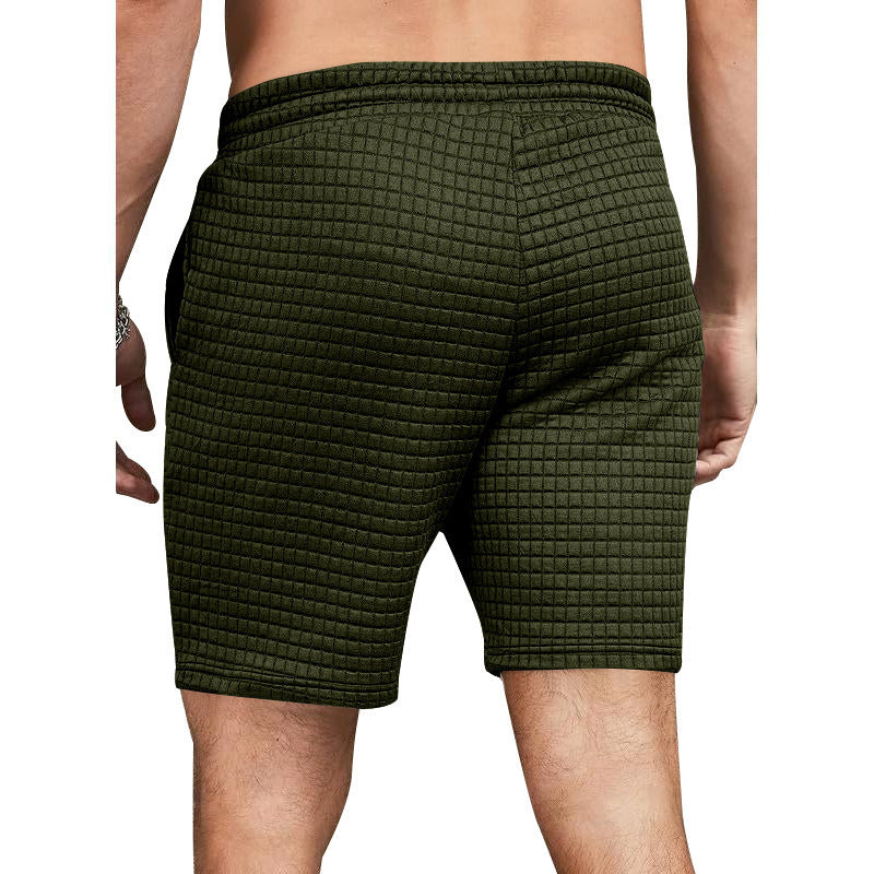 Men's Loose Solid Color Small Square Casual Straight Leg Pants