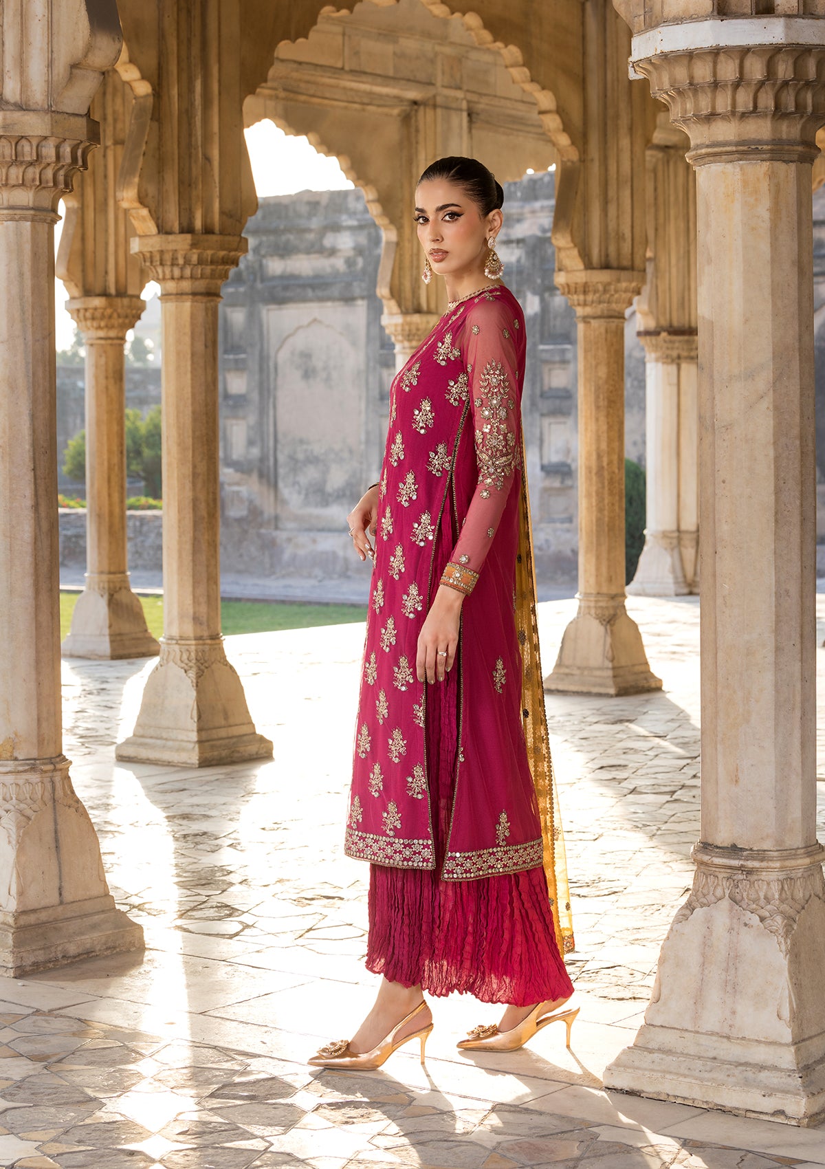 net Unstitched in Red